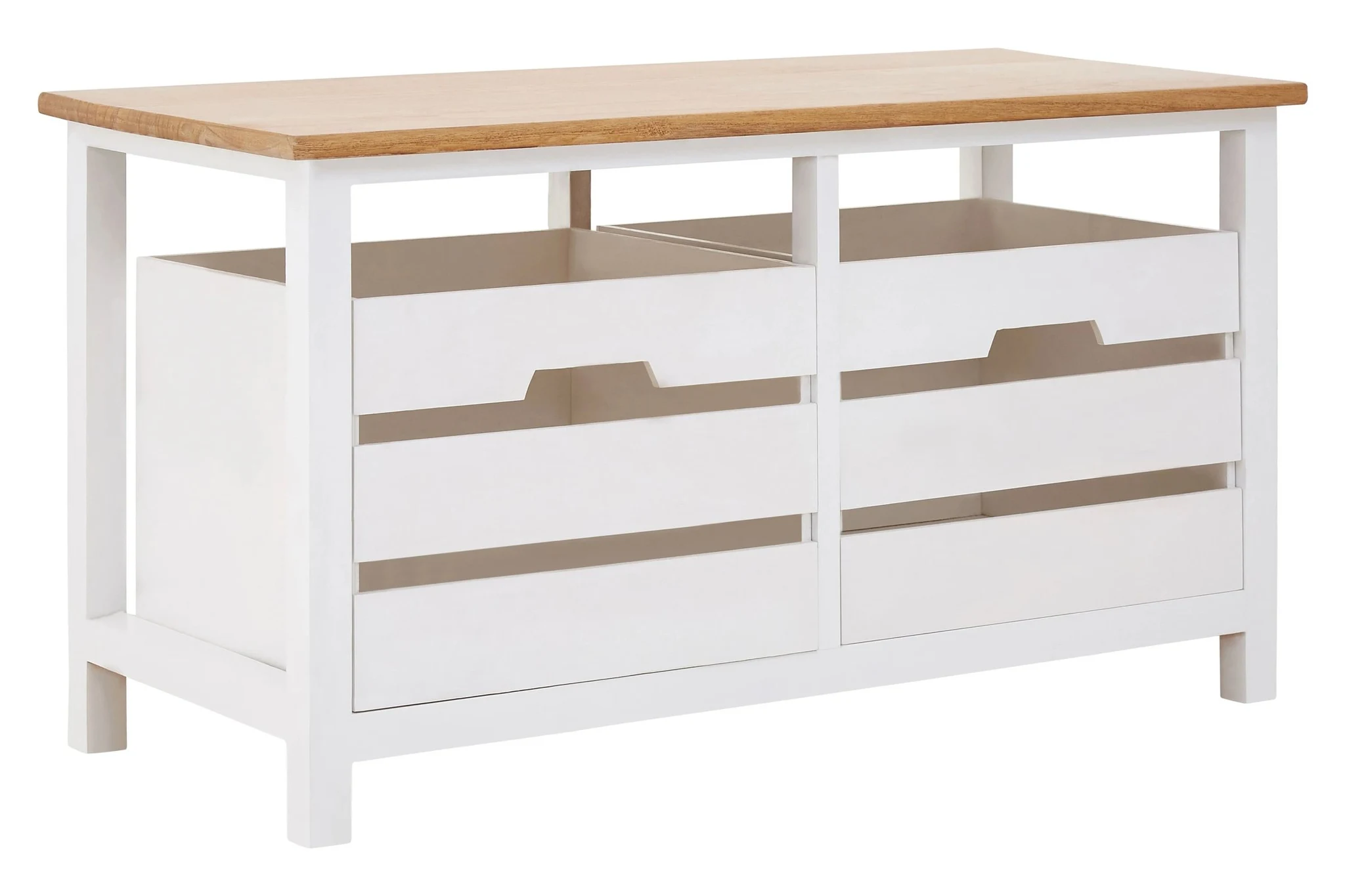 Newport White 2 Drawer Bench - Bookcases & shelving, photo 4 of 6