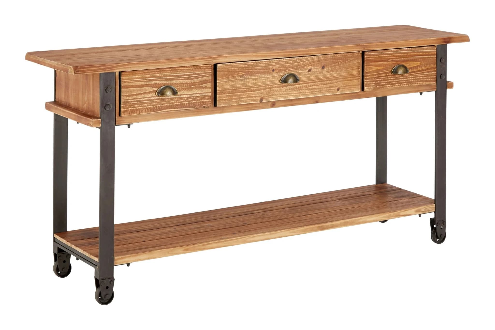 New Foundry 3 Drawer Console Table - Tables, photo 2 of 5