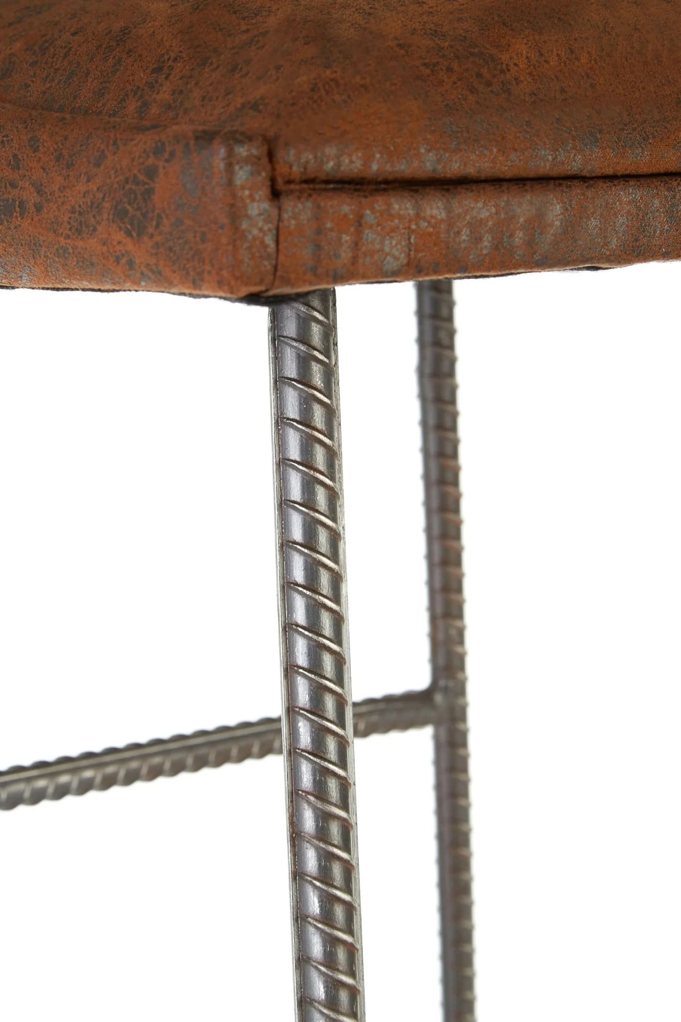 New Foundry Brown Leather Effect Bar Stool - Seating, photo 7 of 7
