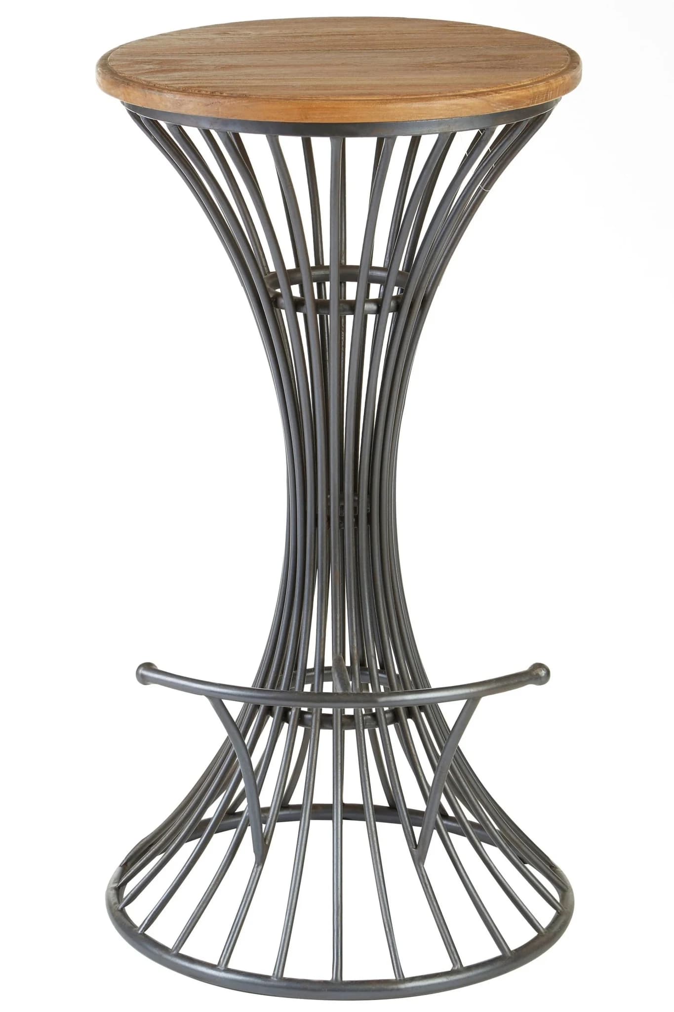 New Foundry Elm Wood And Metal Bar Stool - Seating, photo 2 of 8