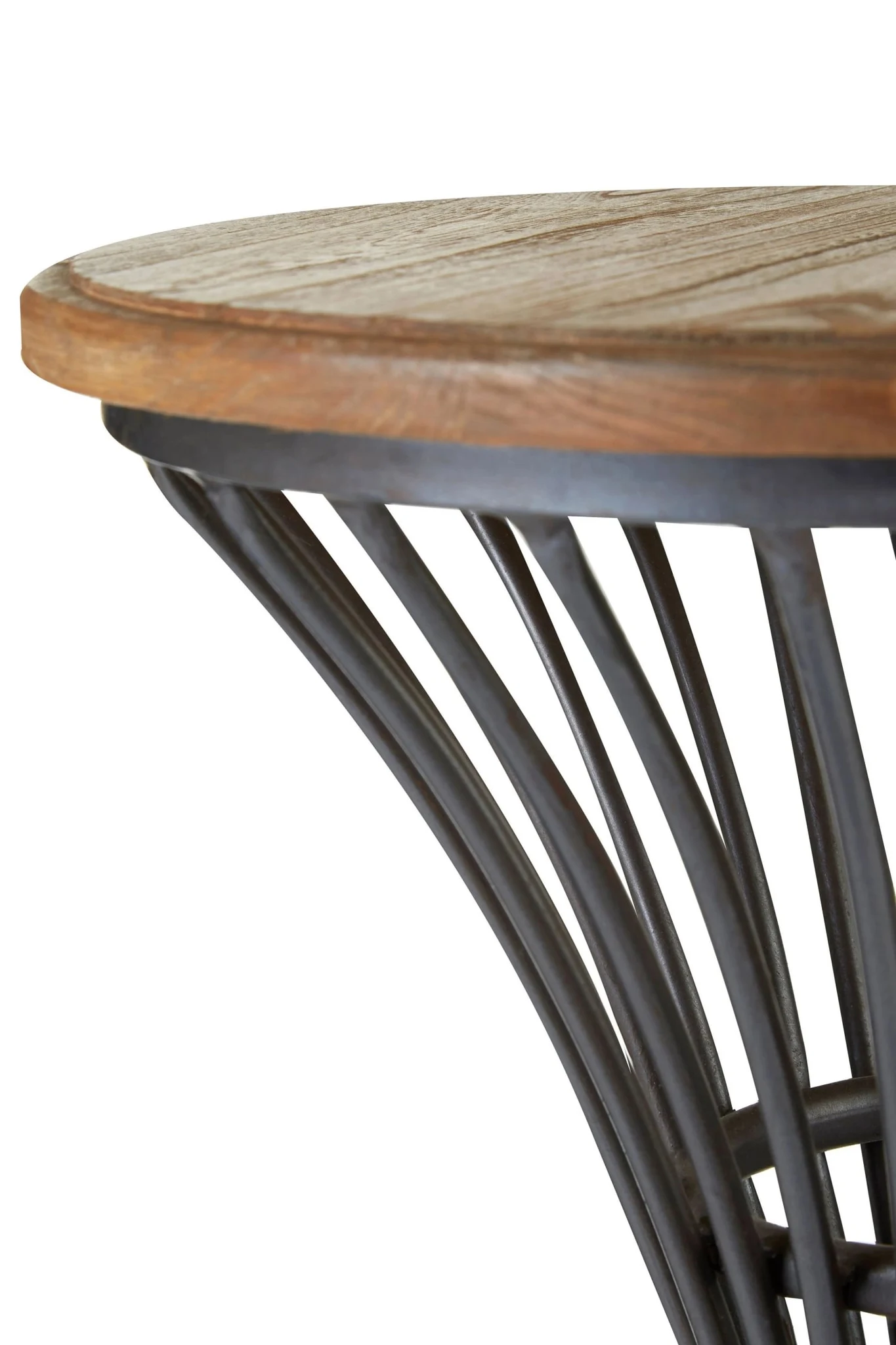 New Foundry Elm Wood And Metal Bar Stool - Seating, photo 8 of 8