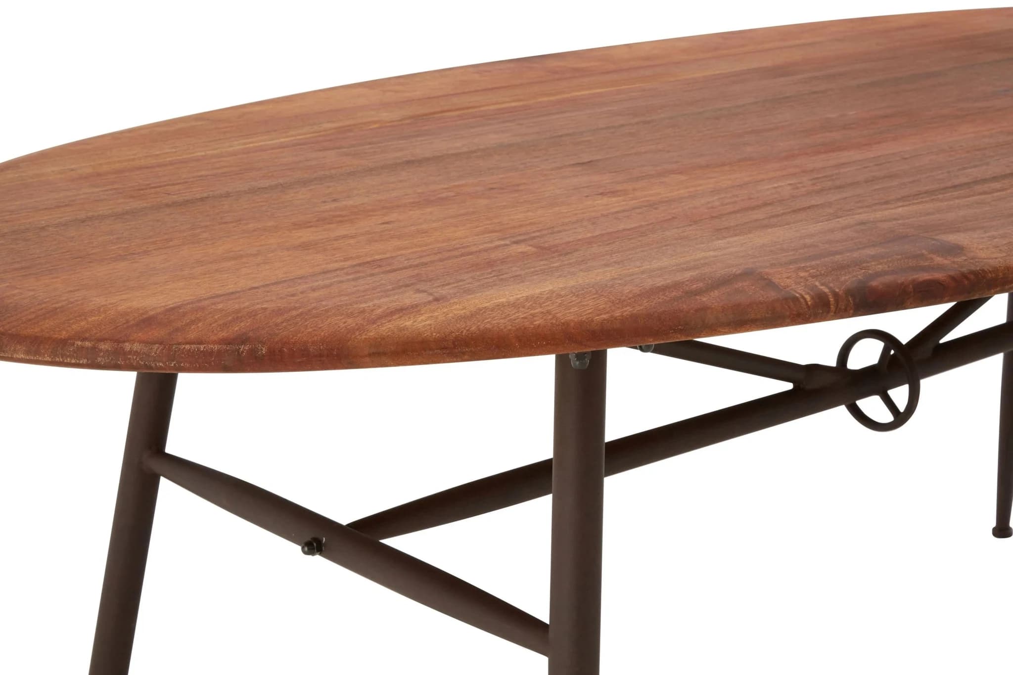 New Foundry Walnut Wood Oval Dining Table - Tables, photo 4 of 4