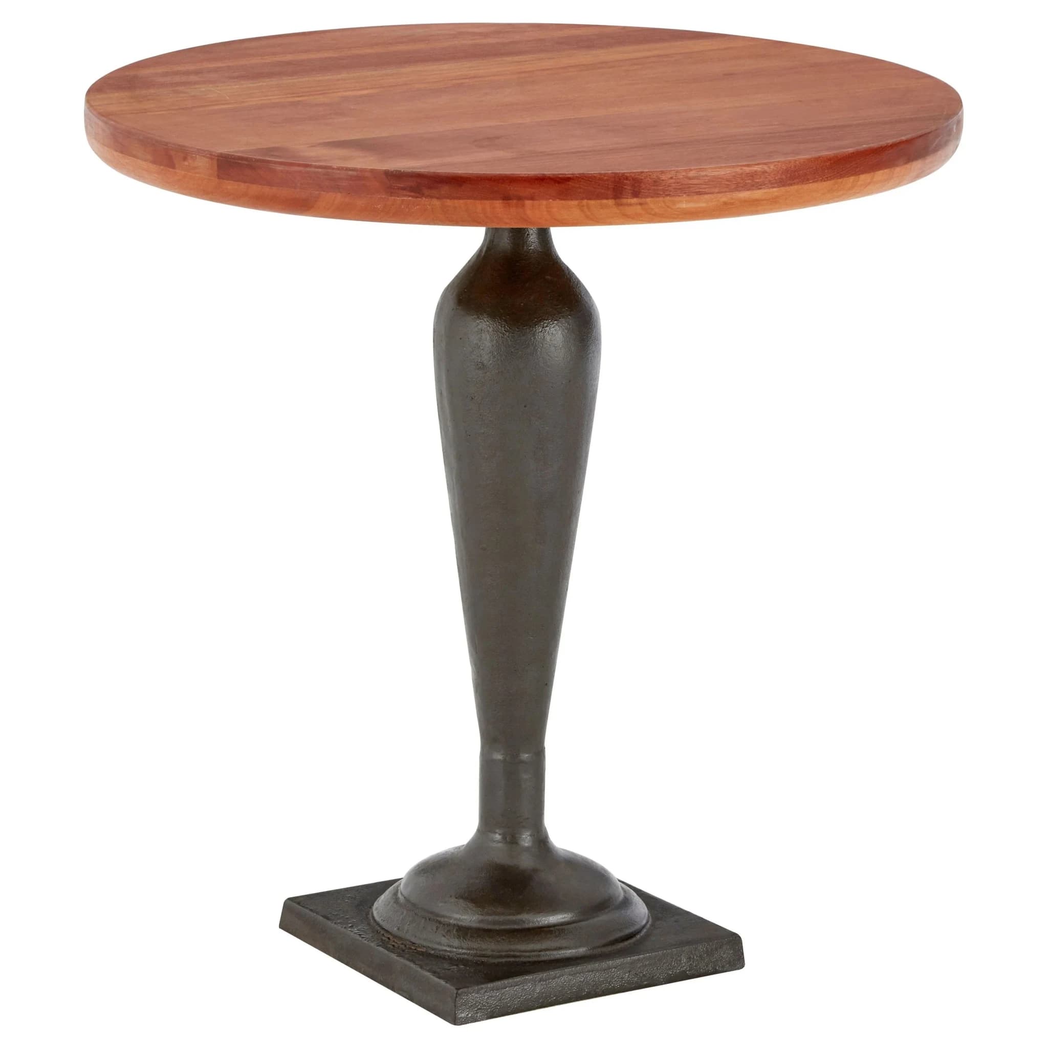 New Foundry Walnut Wood Round Side Table - Tables, photo 2 of 3