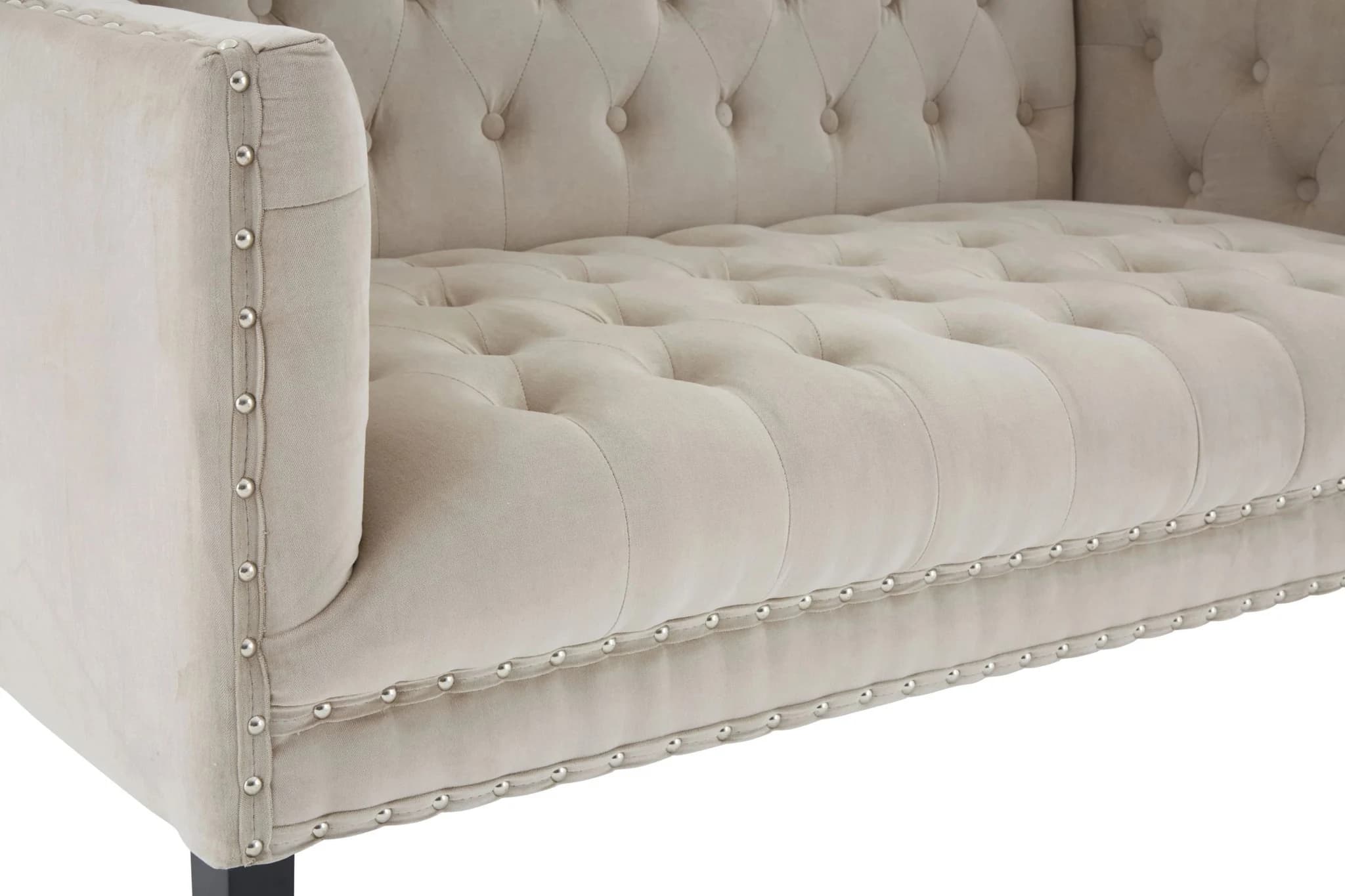 Regent Park Camel Velvet 2 Seat Sofa - Seating, photo 4 of 4