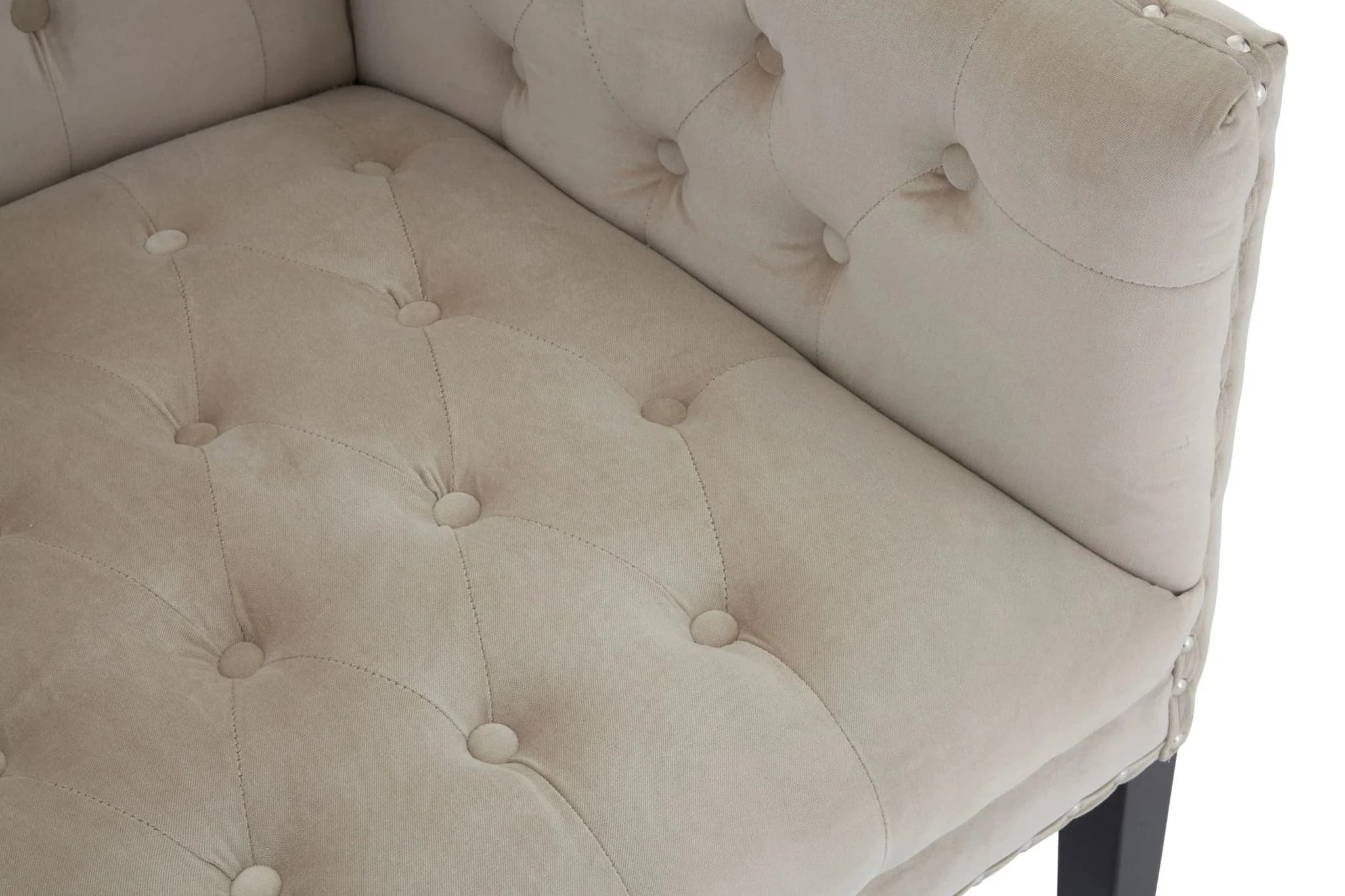 Regent Park Camel Velvet 2 Seat Sofa - Seating, photo 3 of 4