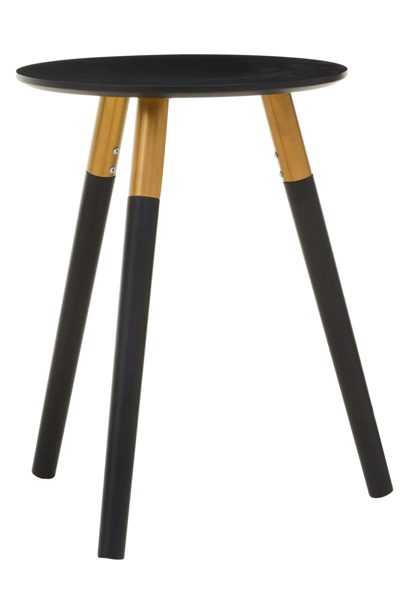 Nostra Black Finish Round Side Table - Tables, photo 2 of 6