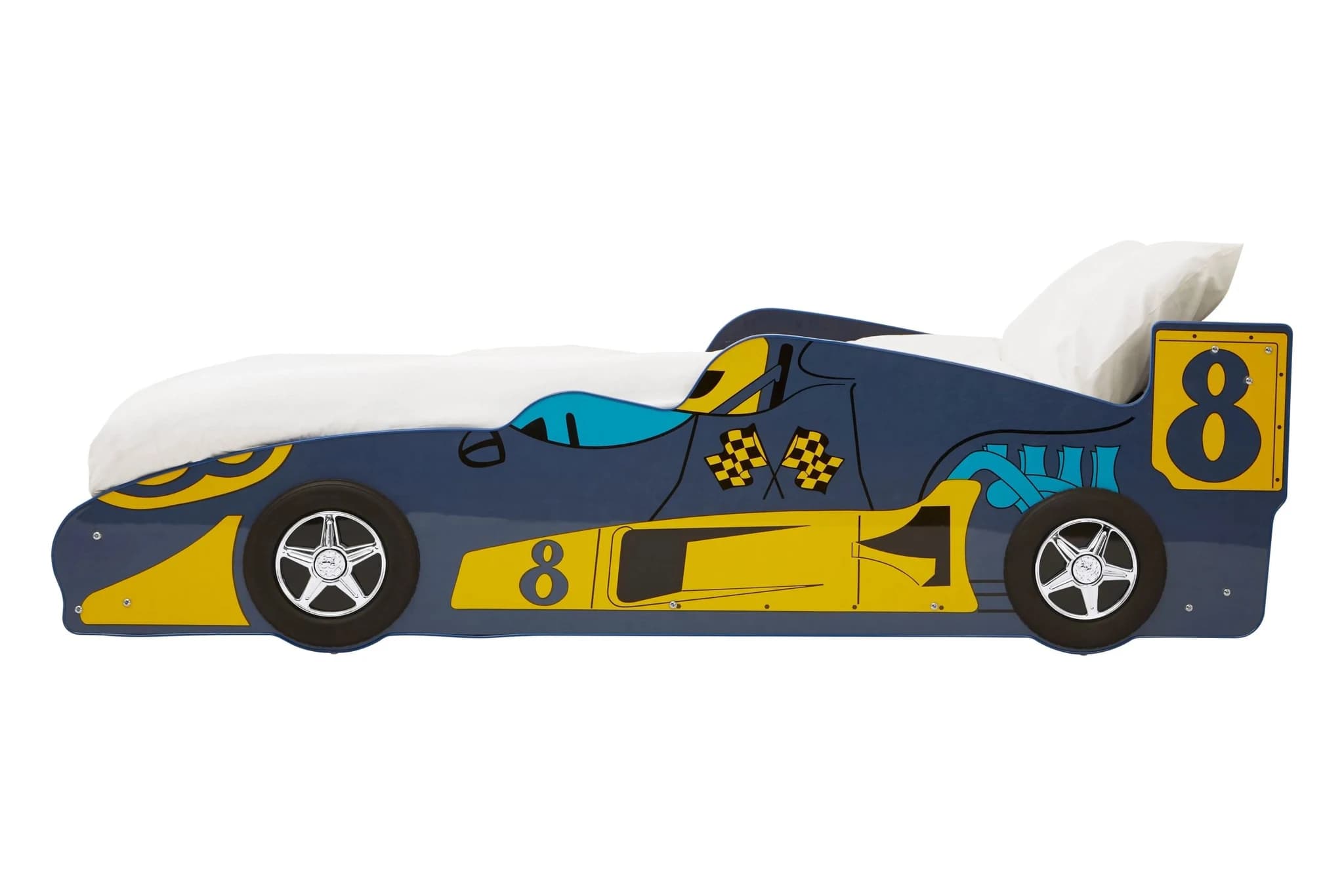 Nico Kids Blue Racing Car Bed - Decorative, photo 6 of 8