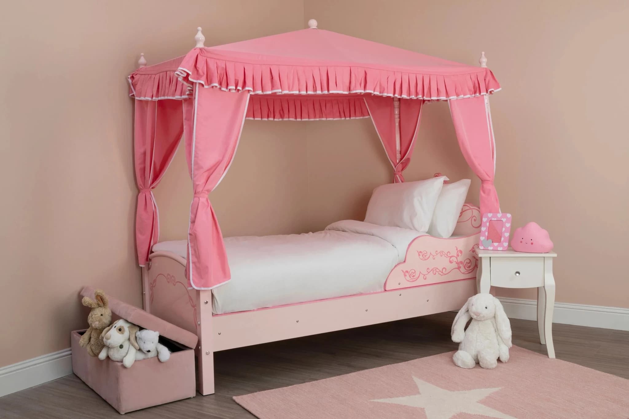 Nico Kids Pink Princess Palace Canopy Bed - Decorative, photo 2 of 7