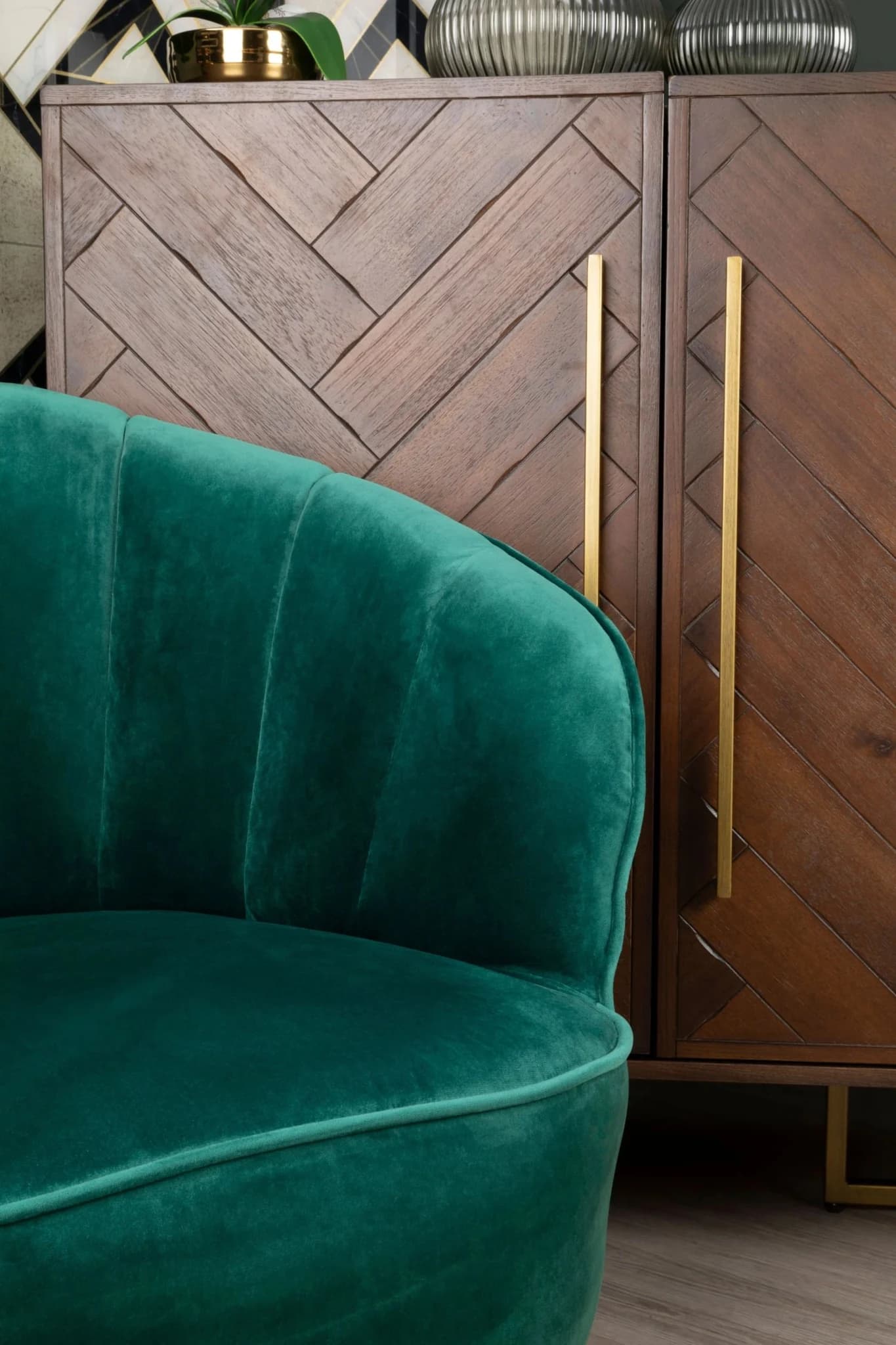 Brando Acacia Wood Effect Drinks Cabinet - Furniture, photo 3 of 5