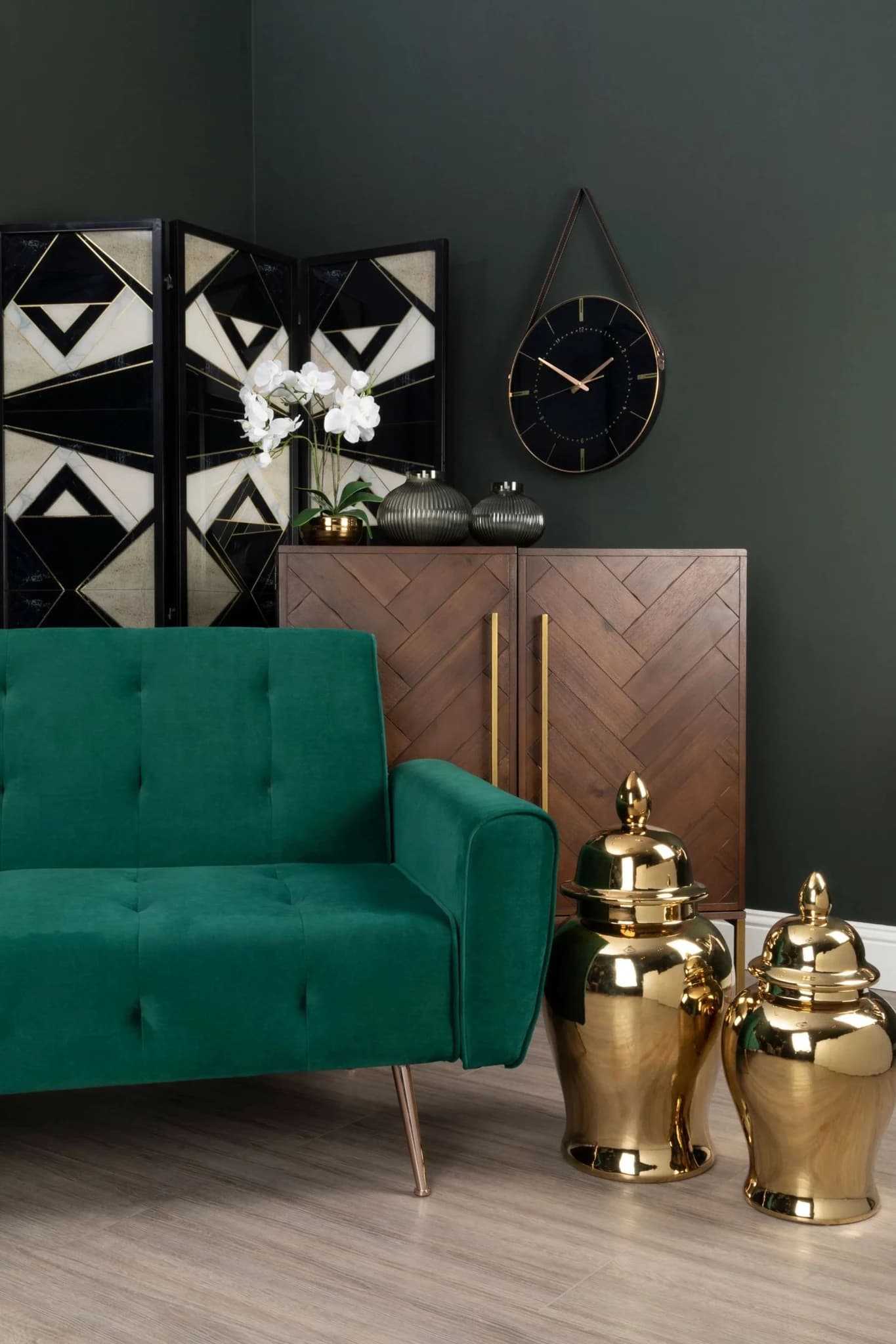 Brando Acacia Wood Effect Drinks Cabinet - Furniture, photo 2 of 5