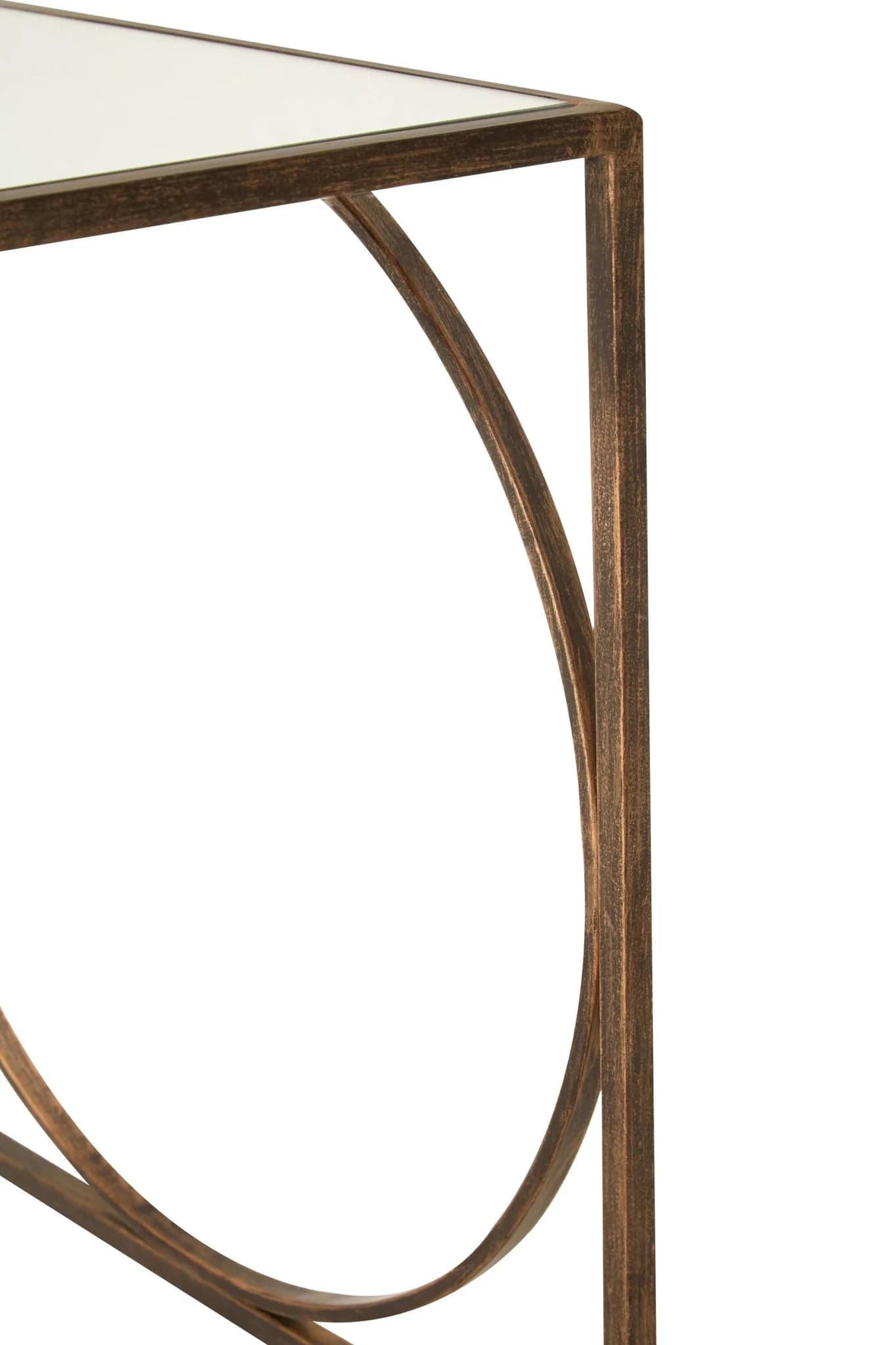Avantis Bronze Finish Set of 3 Nesting Tables with Mirror Tops - Tables, photo 7 of 7