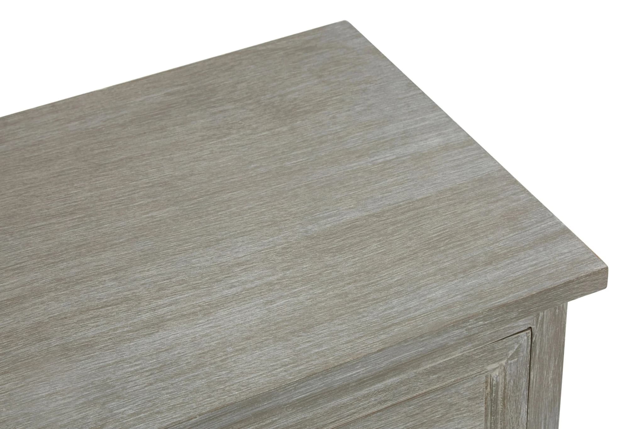 Heritage Grey Wash Rattan and Wooden Two Door Sideboard - Bookcases & shelving, photo 7 of 7
