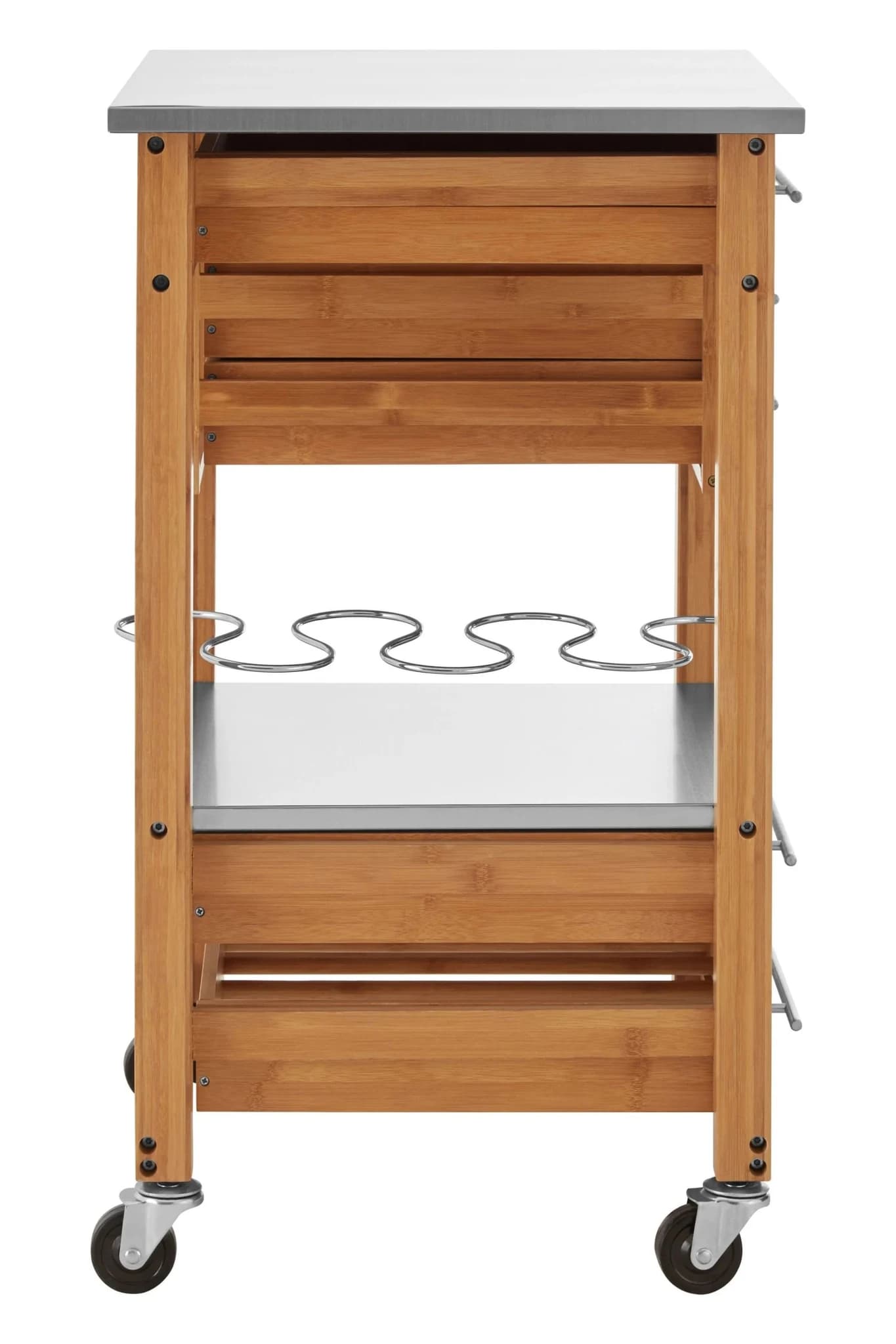 Harlow Bamboo Four Drawer Kitchen Trolley - Furniture, photo 5 of 8
