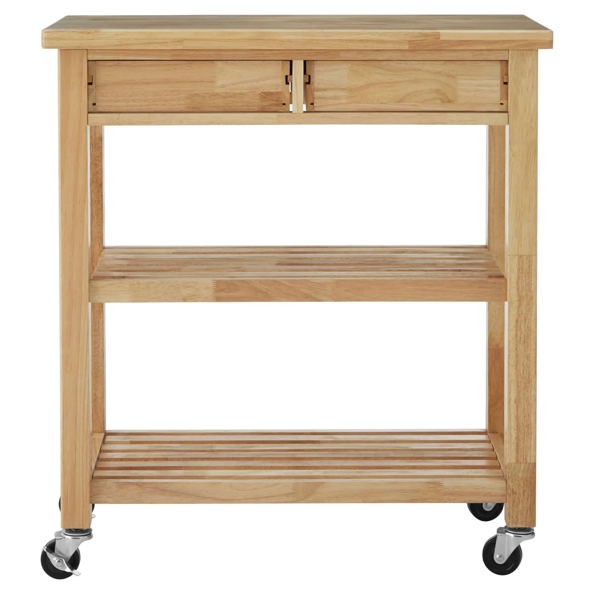 Harlow Glenn Tropical Hevea Wood Kitchen Trolley - Furniture, photo 4 of 8