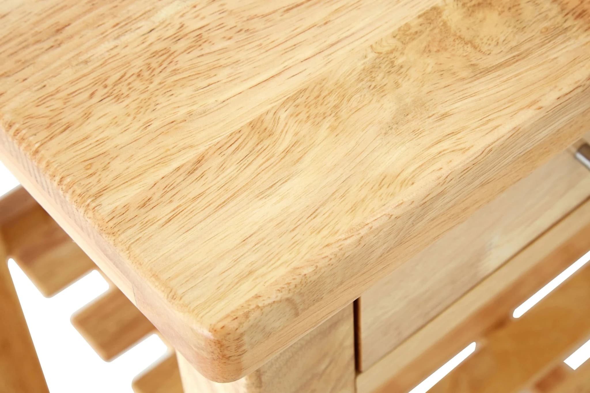 Harlow Glenn Tropical Hevea Wood Kitchen Trolley - Furniture, photo 7 of 8