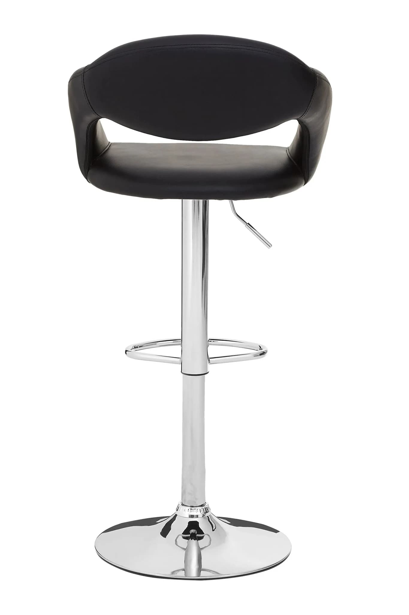 Taylor Black Faux Leather Bar Chair - Seating, photo 2 of 6