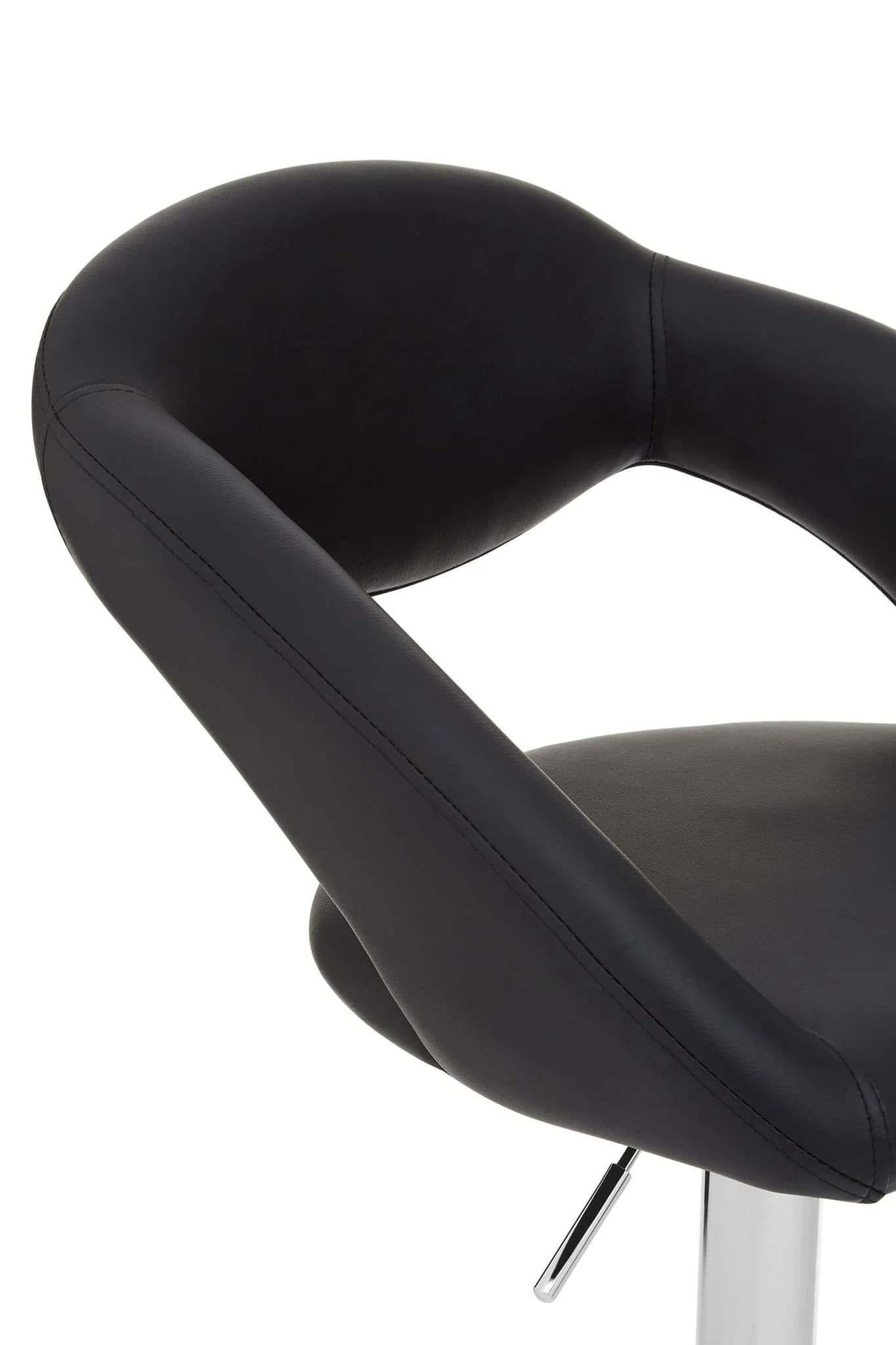 Taylor Black Faux Leather Bar Chair - Seating, photo 6 of 6
