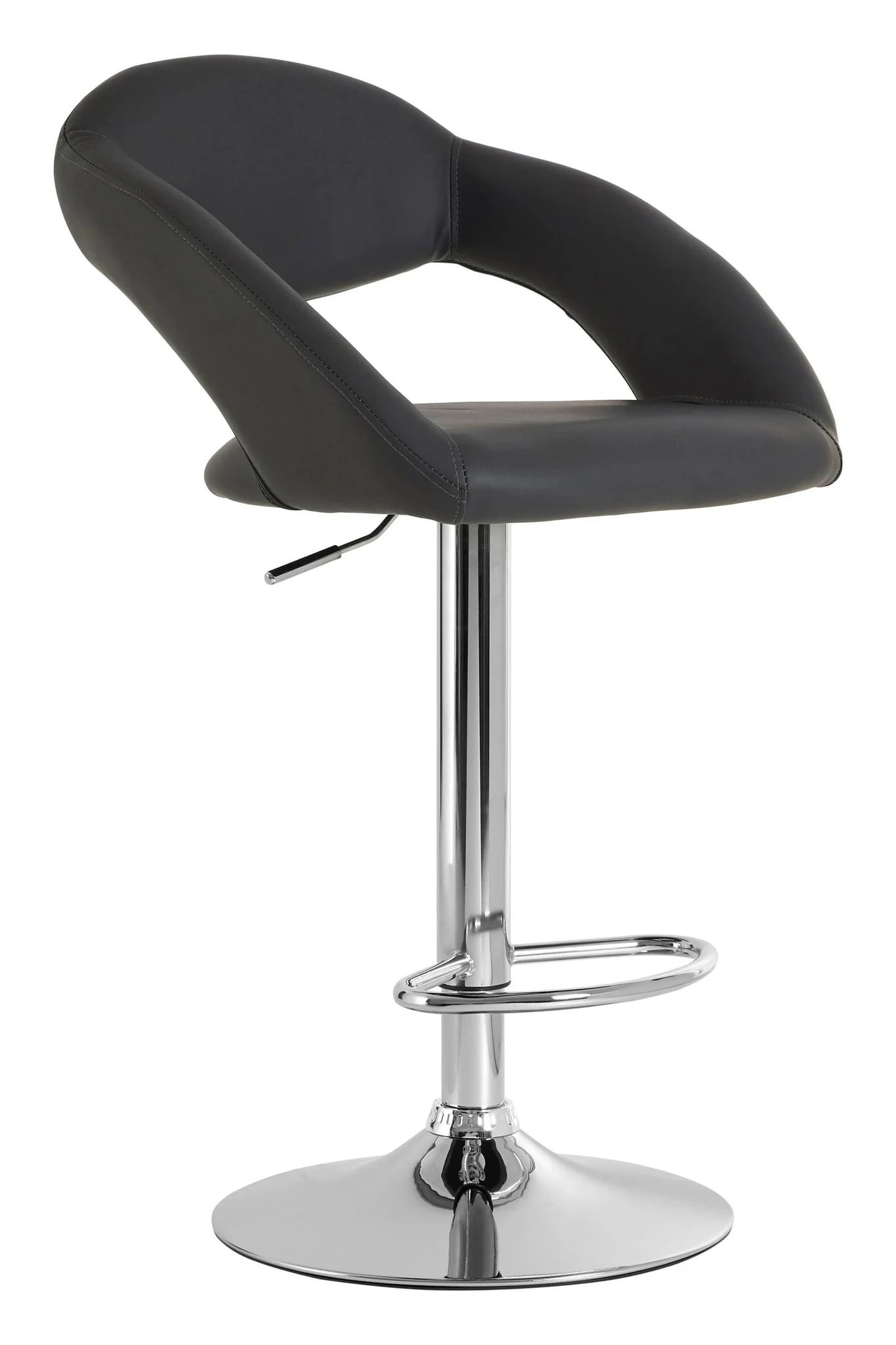 Taylor Grey Faux Leather Bar Chair - Seating, photo 4 of 6