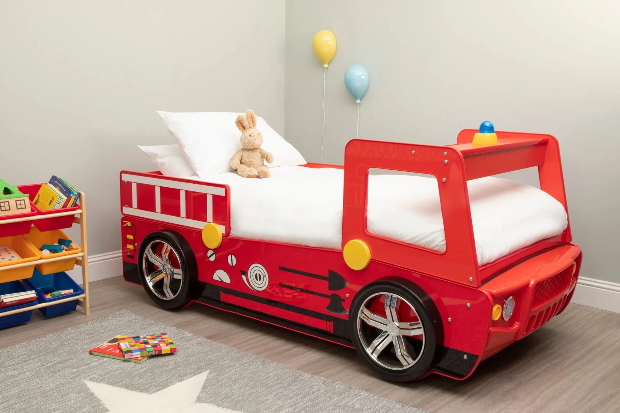 Nico Kids Red Fire Engine Bed - Decorative, photo 2 of 8