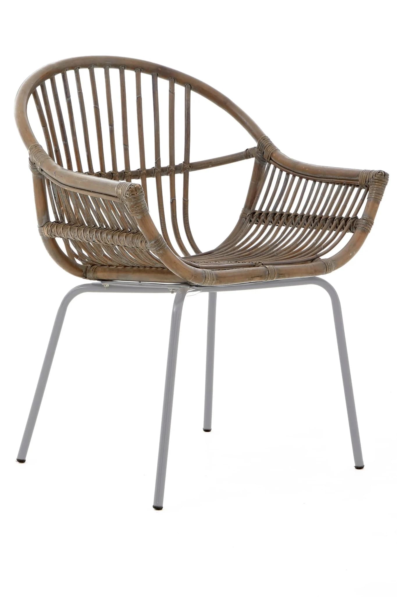 Lagom Grey Wash Natural Rattan Chair - Seating, photo 7 of 8