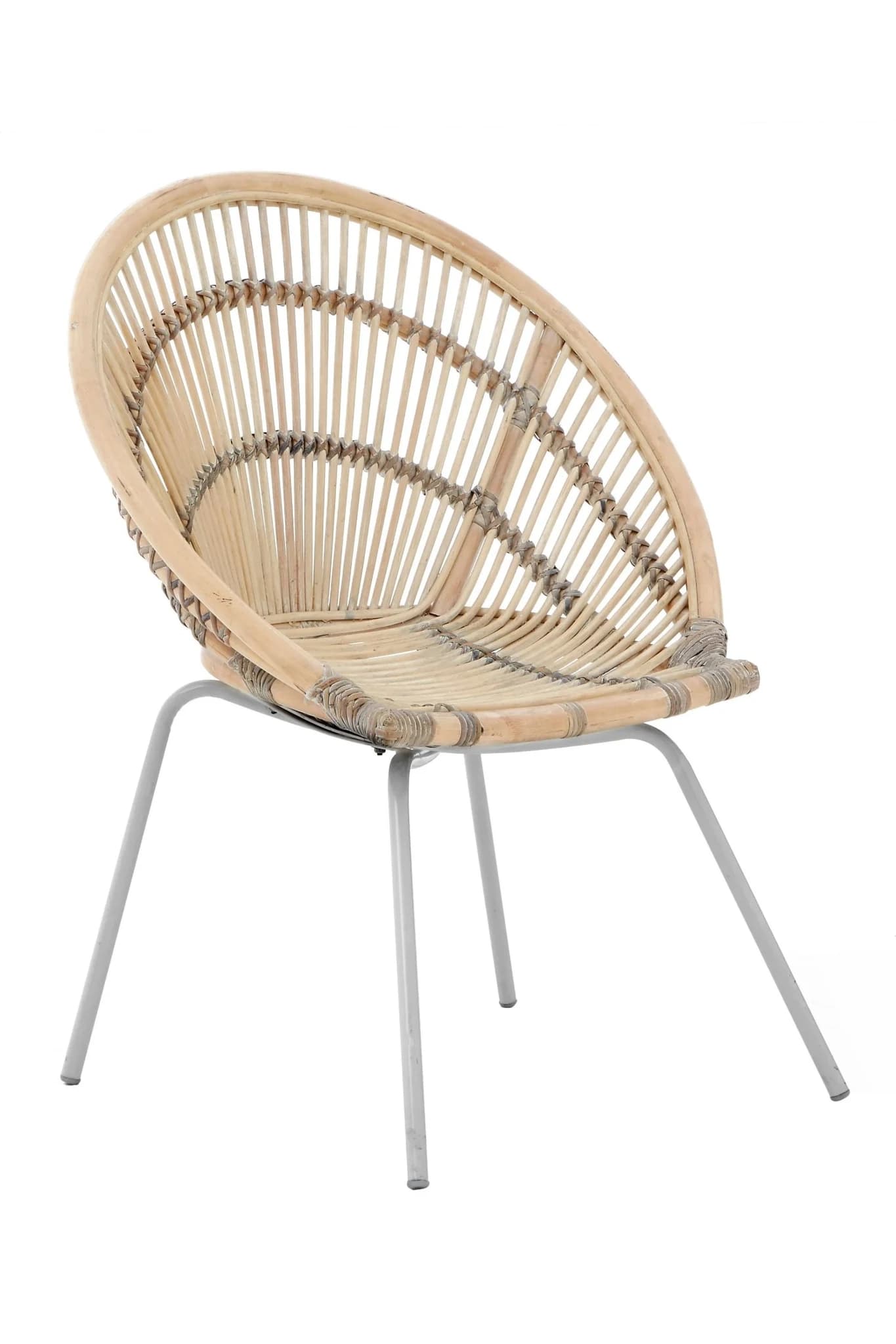 Lagom White Washed Natural Rattan Chair - Seating, photo 5 of 7