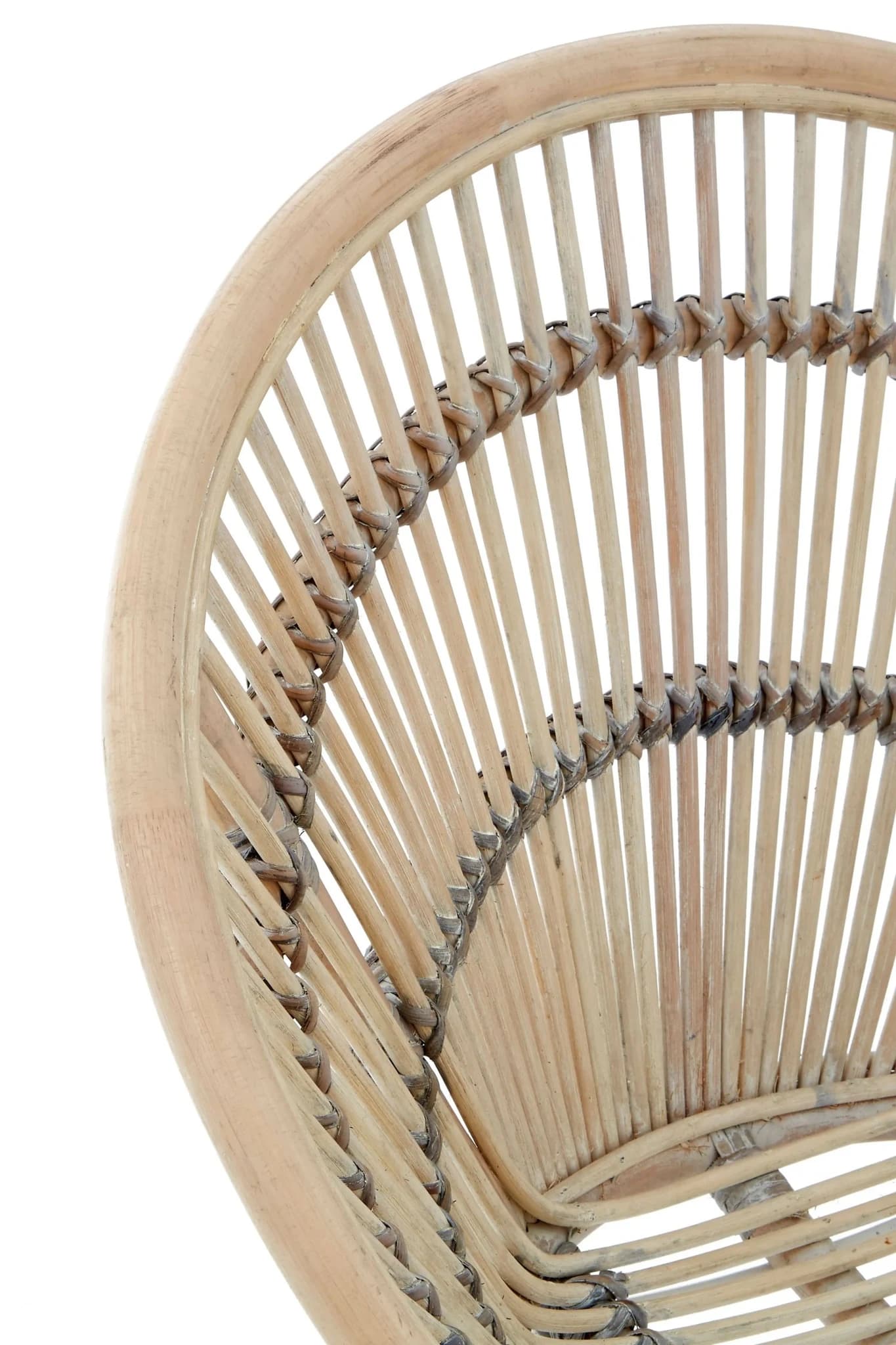 Lagom White Washed Natural Rattan Chair - Seating, photo 7 of 7