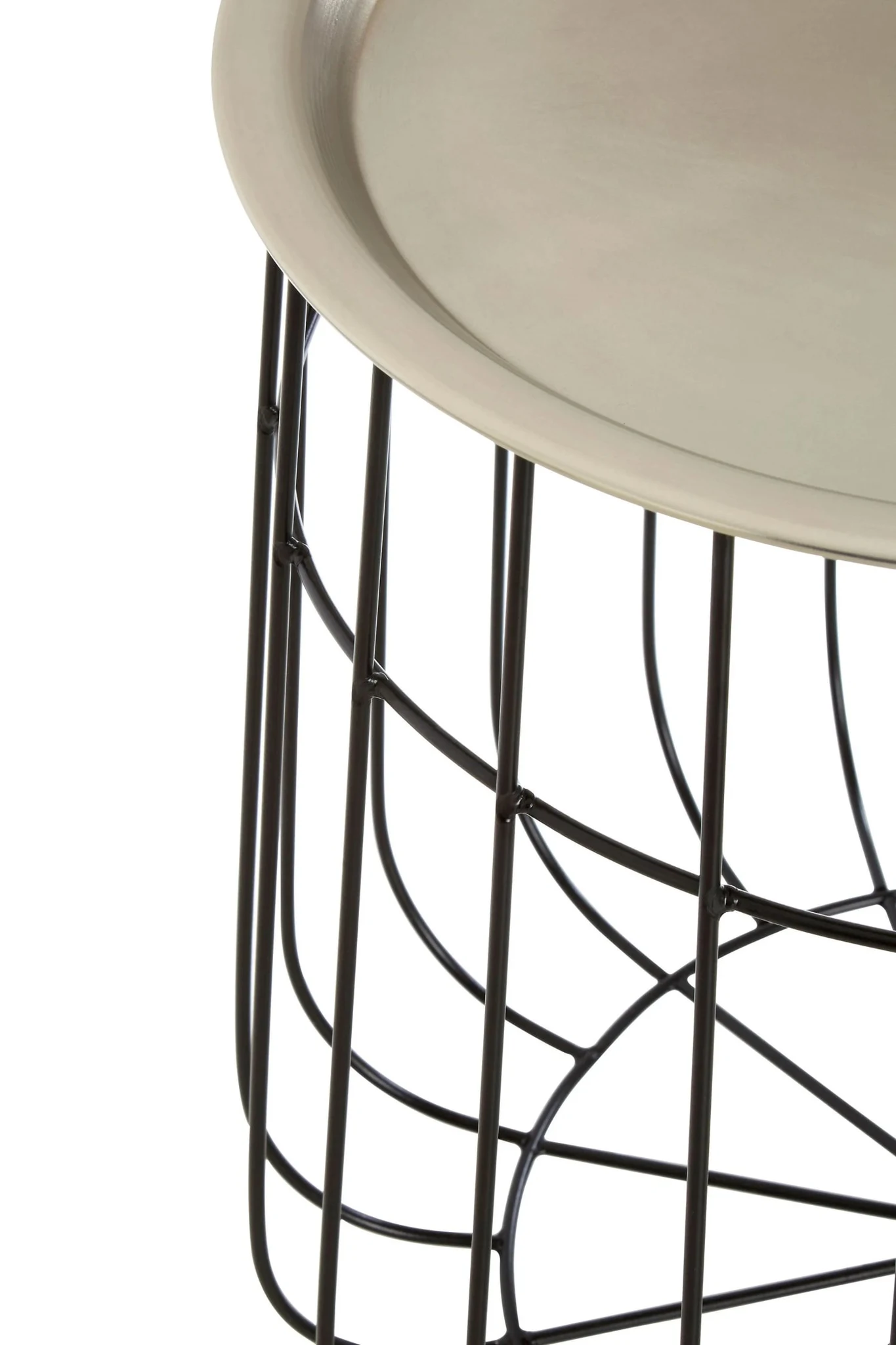 Templar Silver And Black Wire Detail Side Table - Tables, photo 3 of 4