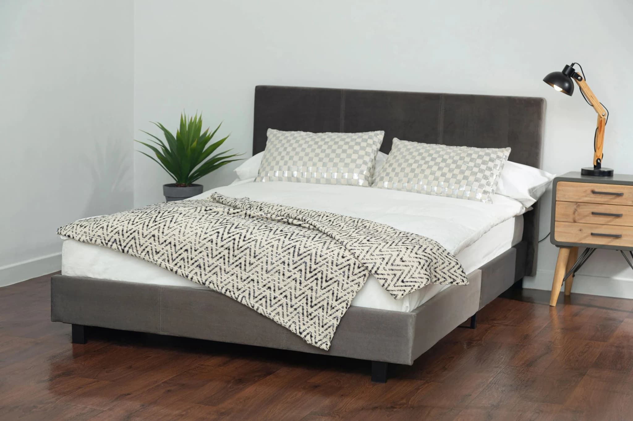 Napoli Grey King Bed - Furniture, photo 2 of 8
