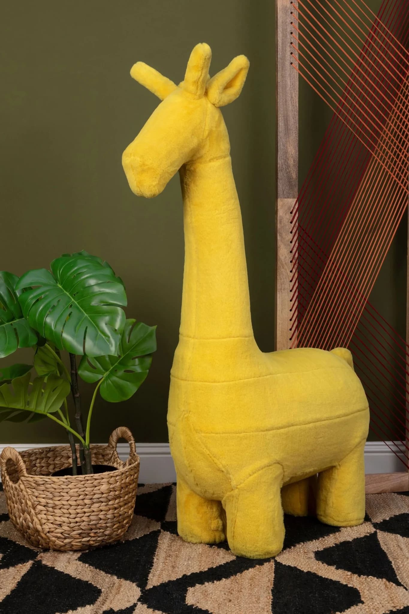 Jungle Safari Kids Yellow Giraffe Animal Stool - Seating, photo 3 of 8