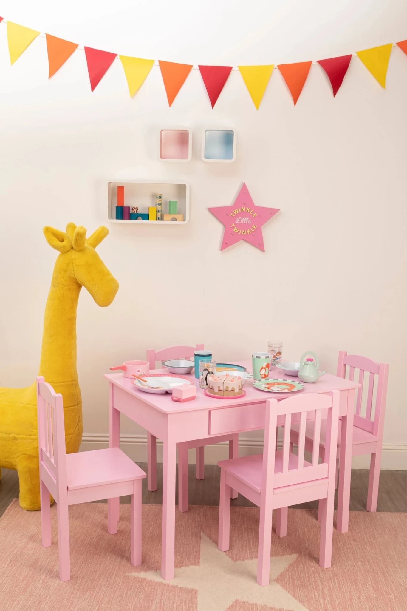Jungle Safari Kids Yellow Giraffe Animal Stool - Seating, photo 2 of 8
