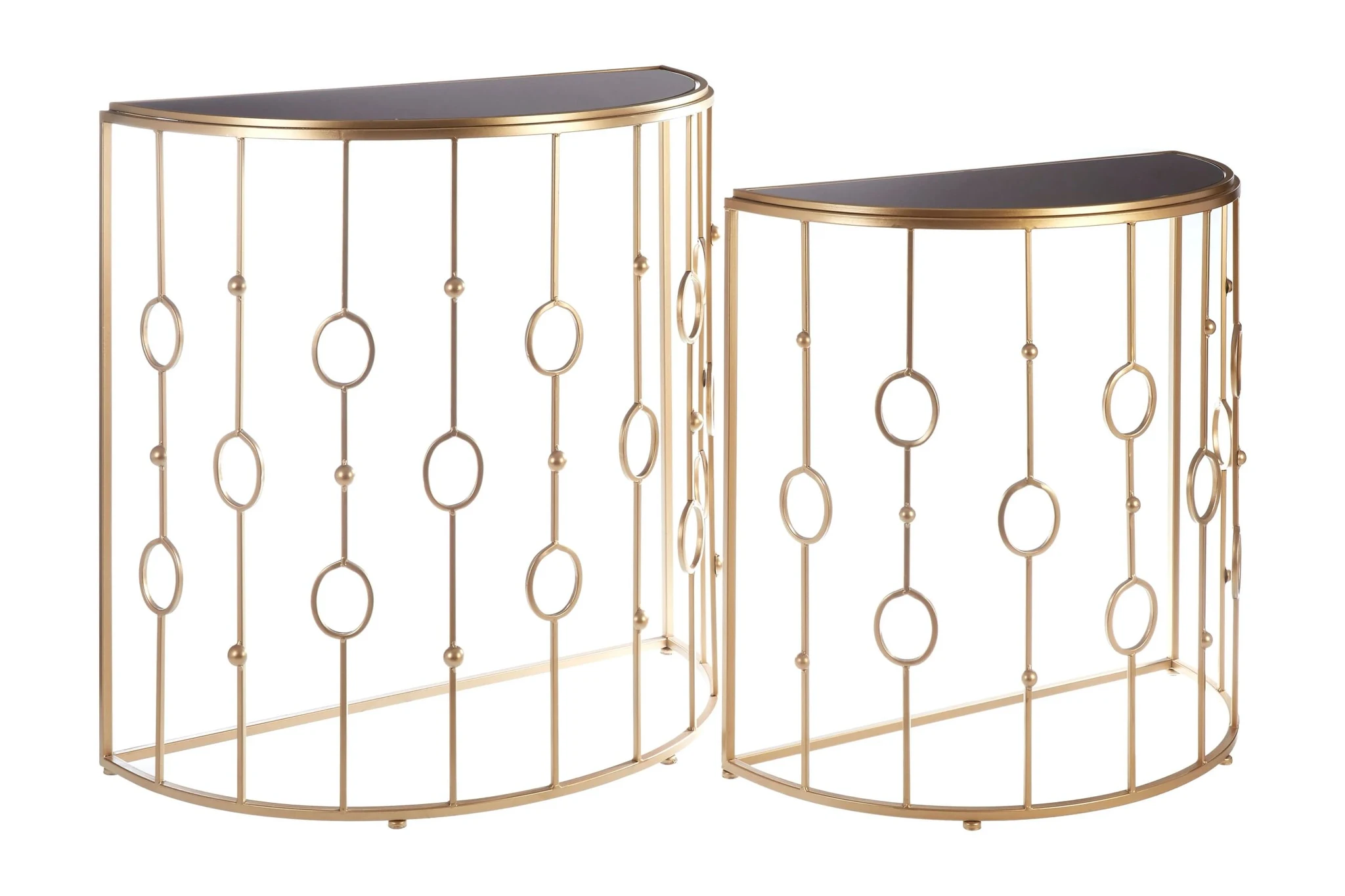 Faiza Set of 2 Art Deco Console Tables - Tables, photo 3 of 5