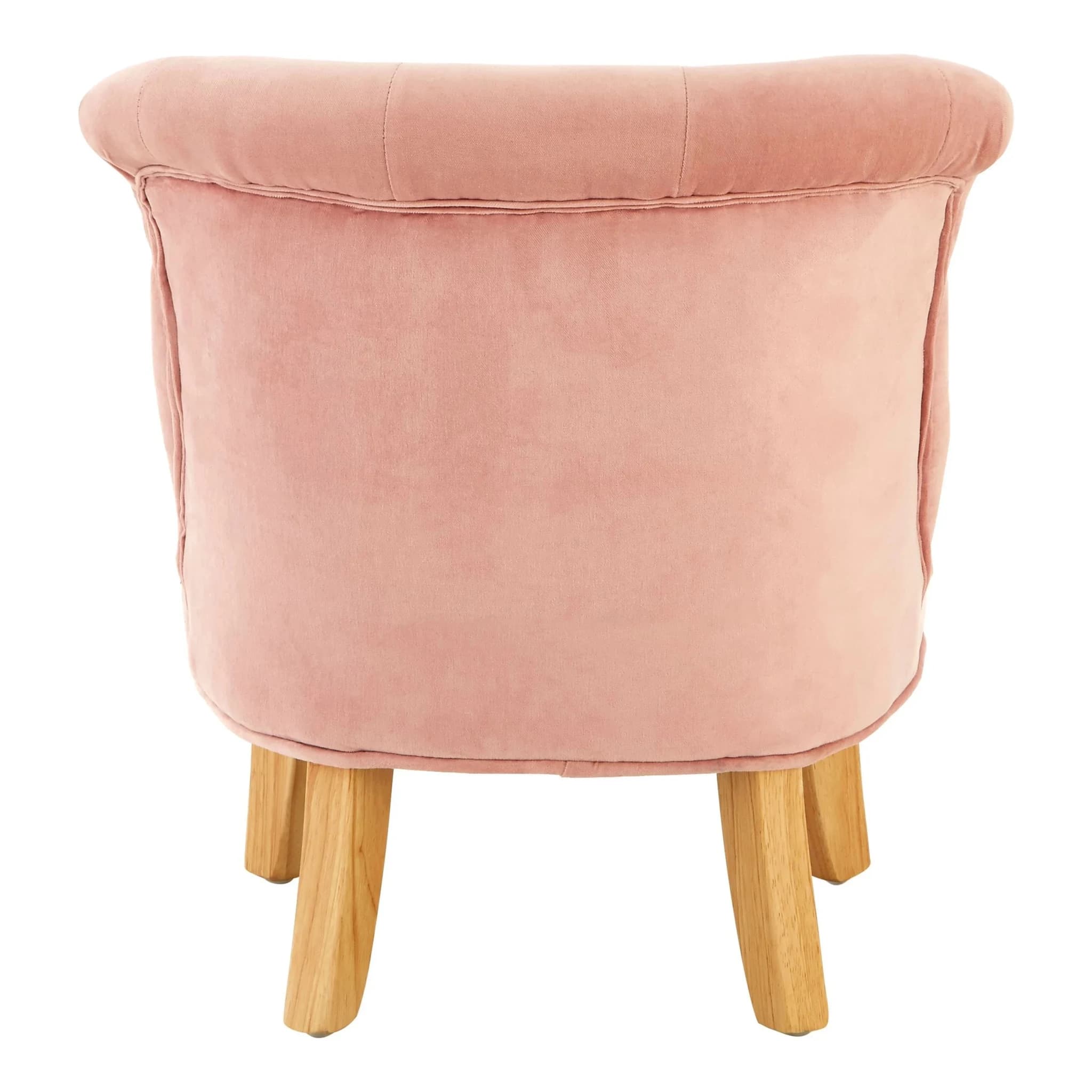 Estelle Pink Velvet Kids Chair - Seating, photo 5 of 8