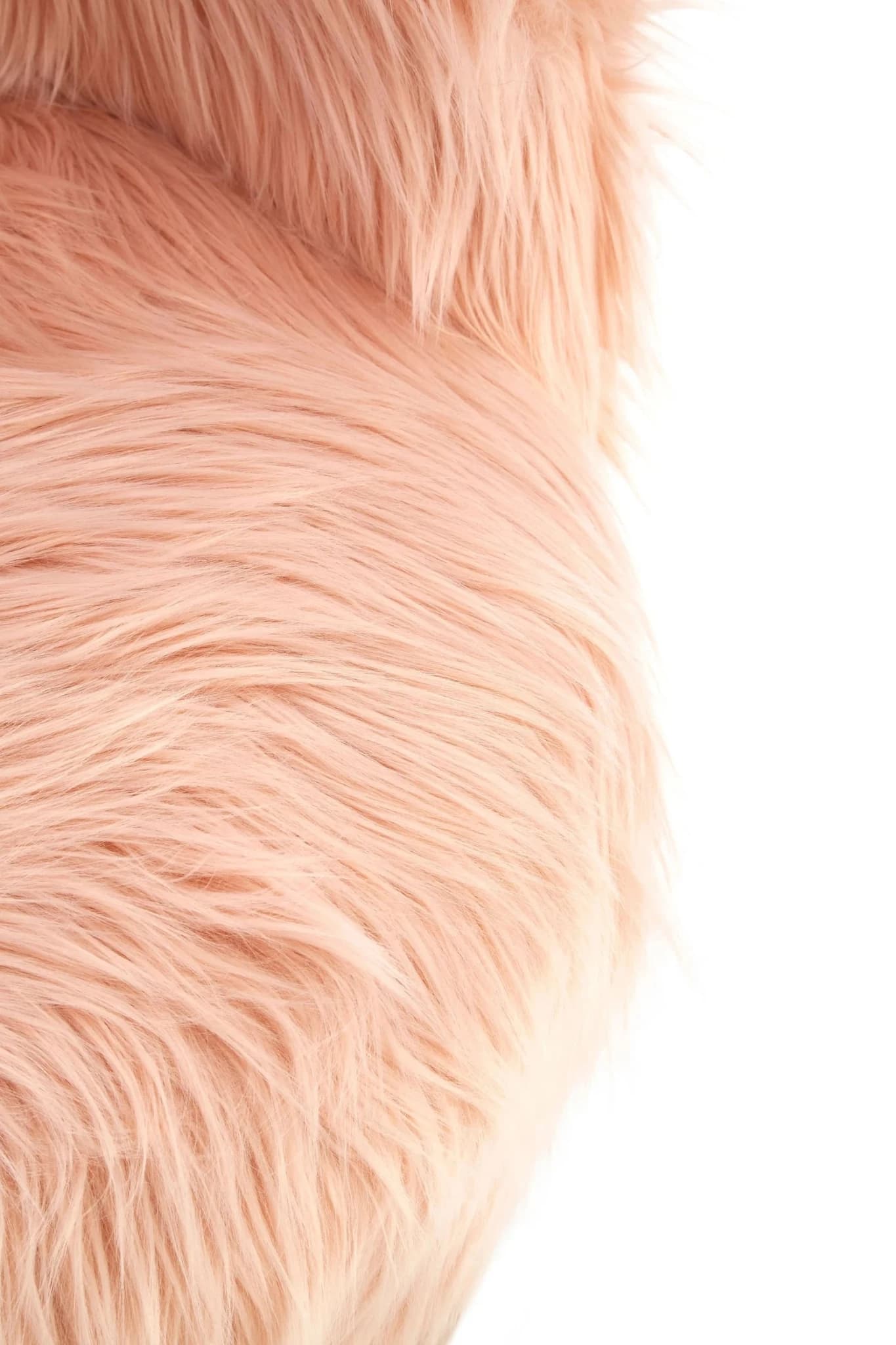 Kids Pink Faux Fur Chair - Seating, photo 7 of 8