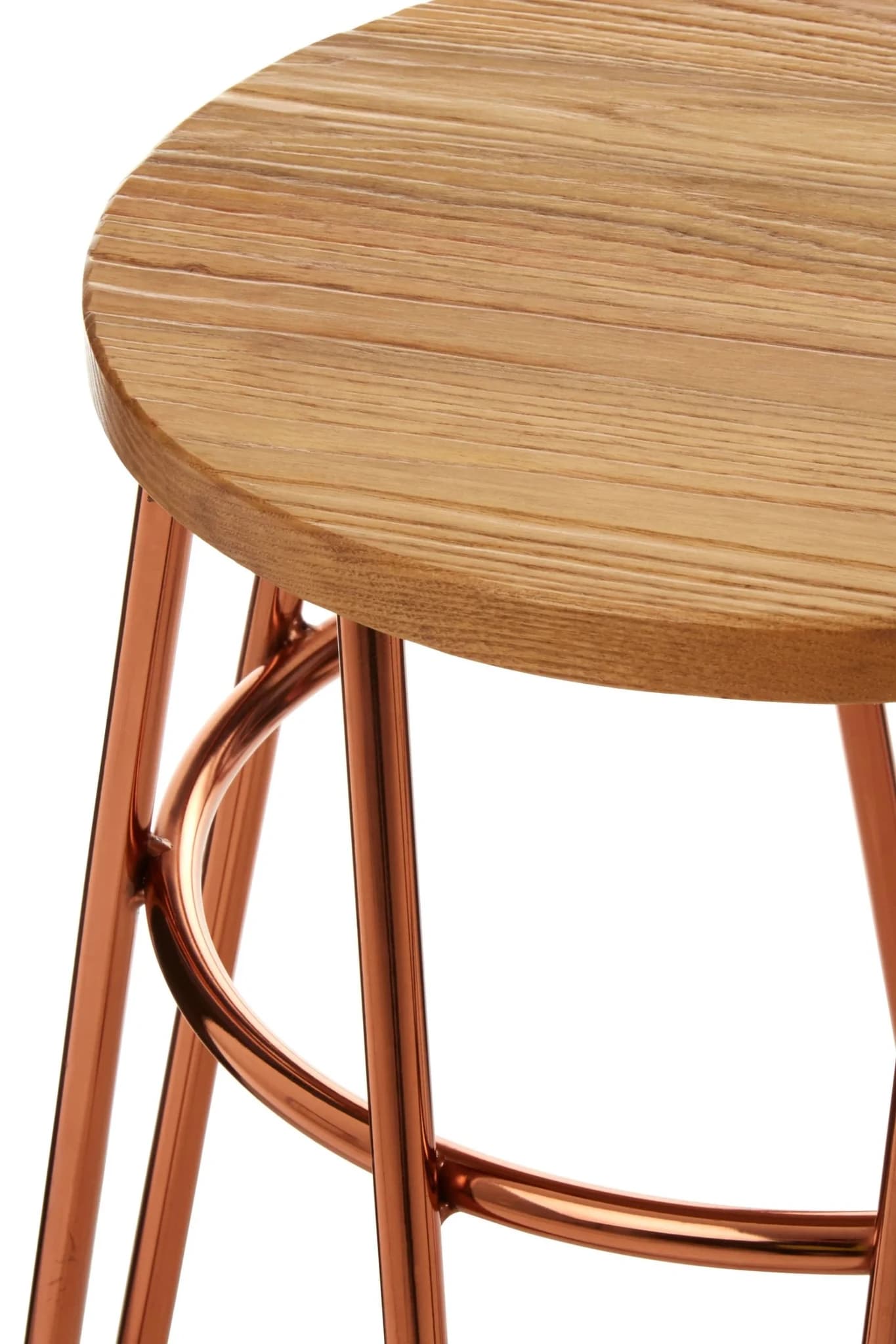 District Rose Gold Hairpin Stool - Seating, photo 7 of 7