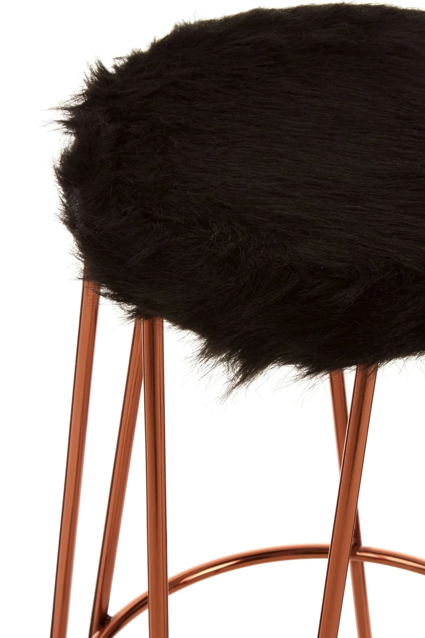 District Faux Fur Hairpin Bar Stool - Seating, photo 5 of 5