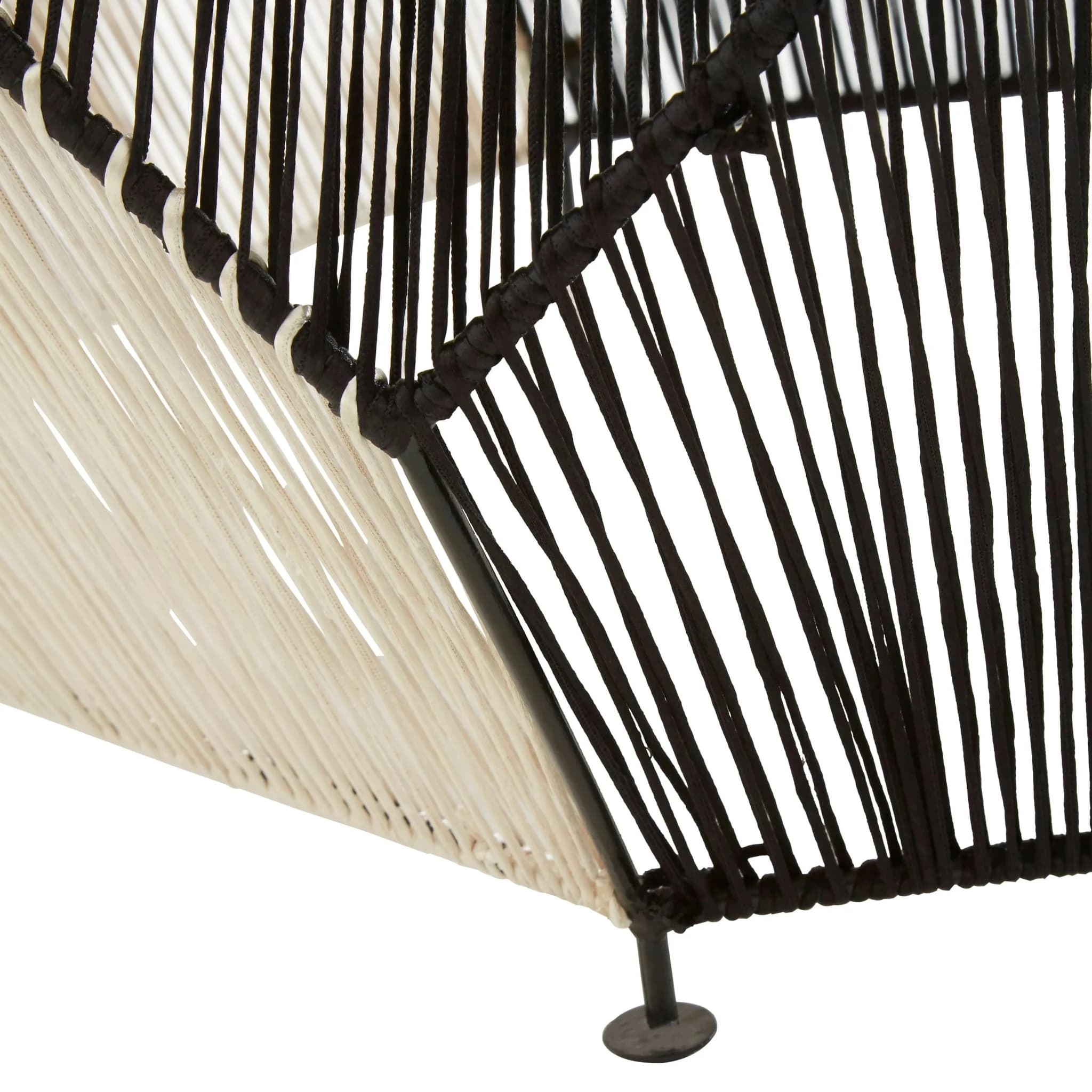 Fusion Black And Silver Woven Hexagon Coffee Table - Tables, photo 3 of 5