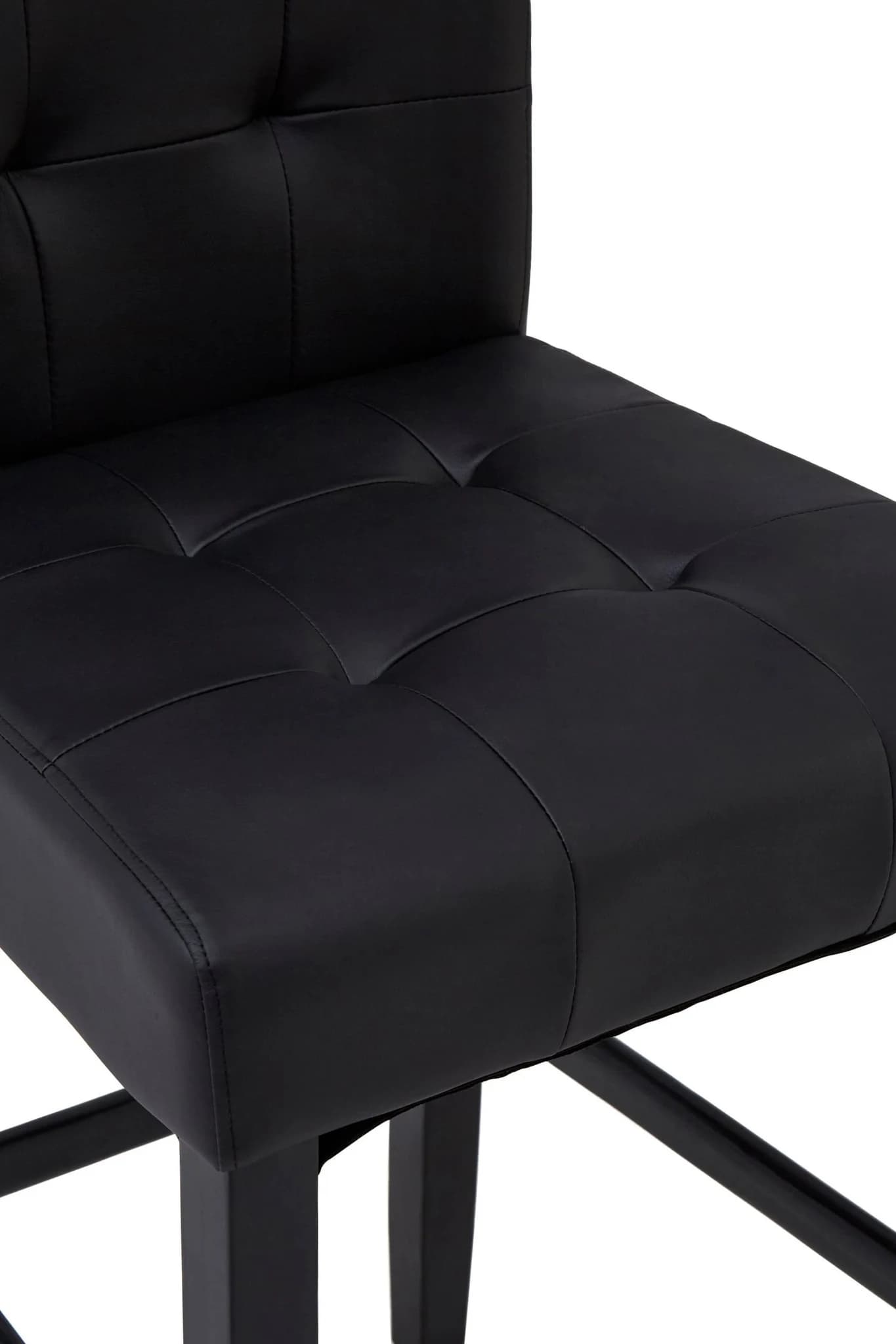 Regents Park Black Leather Effect High Back Bar Chair - Seating, photo 5 of 7