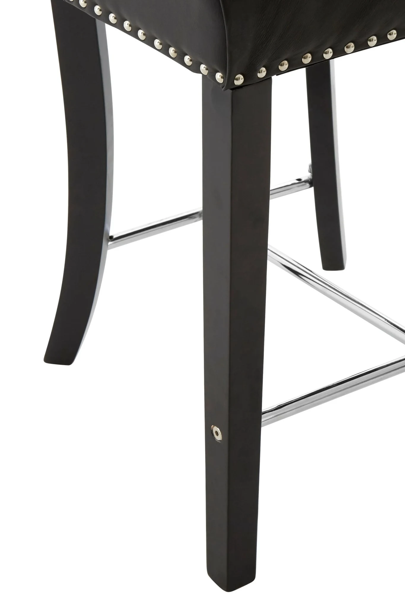 Regents Park Black Faux Leather Bar Chair - Seating, photo 5 of 8
