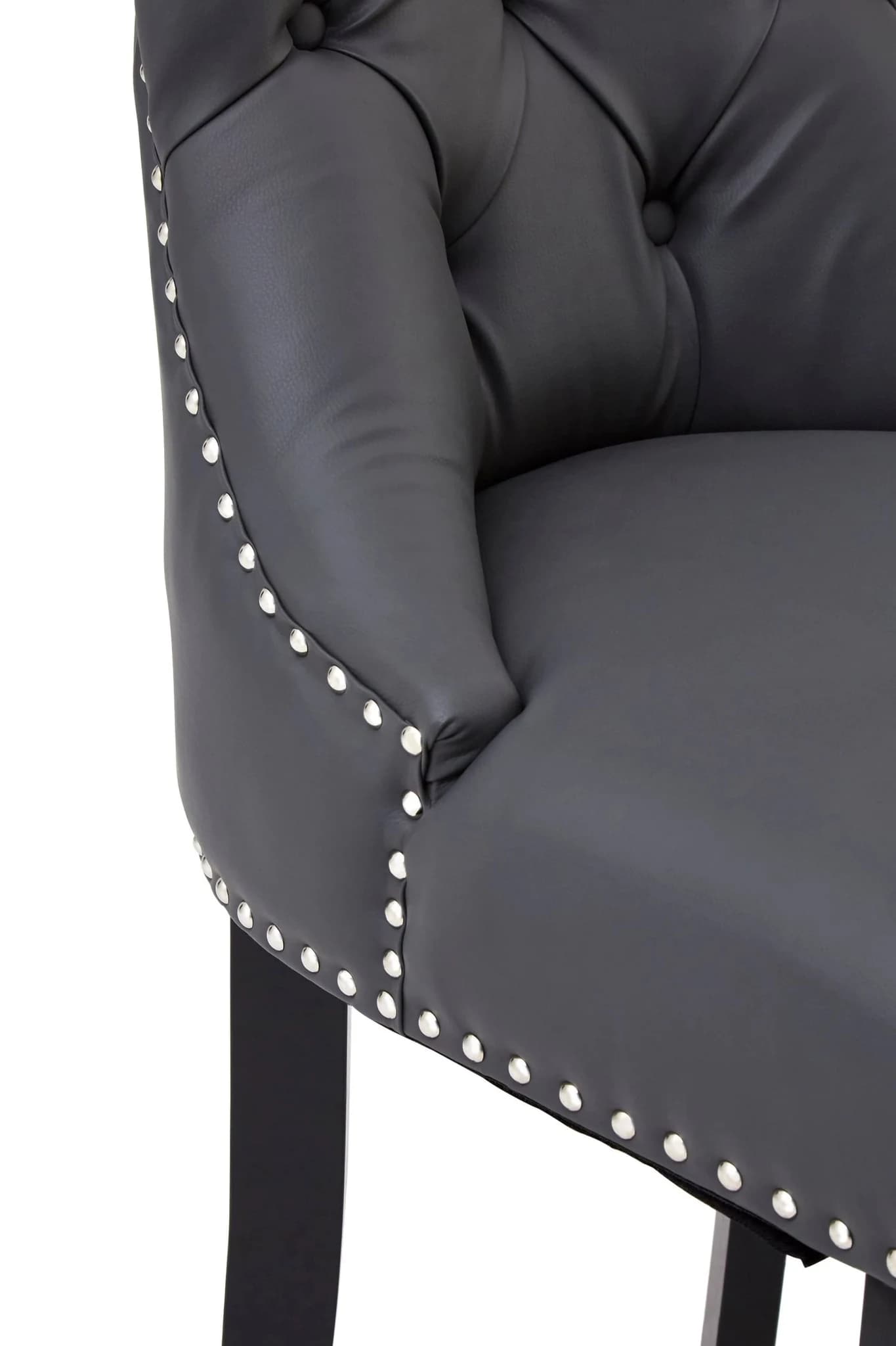 Regents Park Grey Faux Leather Bar Chair - Seating, photo 6 of 7
