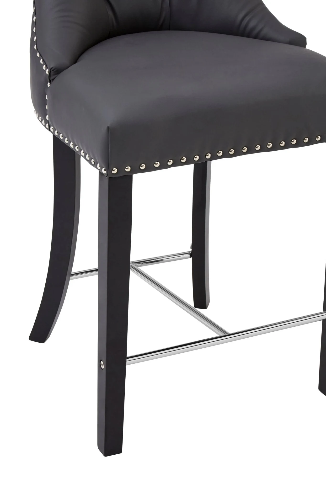 Regents Park Grey Faux Leather Bar Chair - Seating, photo 5 of 7