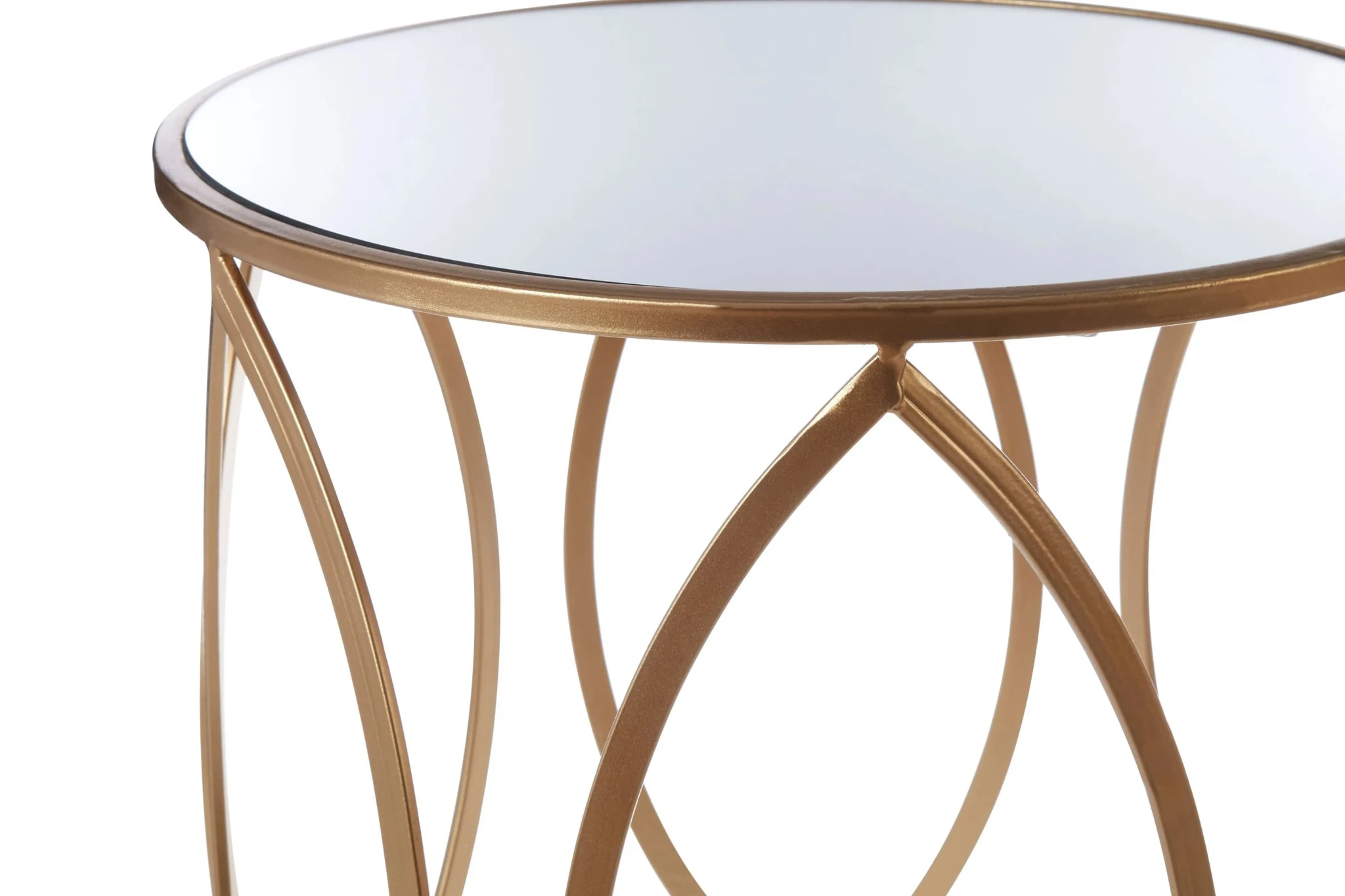 Arcana Set Of Two Gold Finish Side Tables - Tables, photo 8 of 8