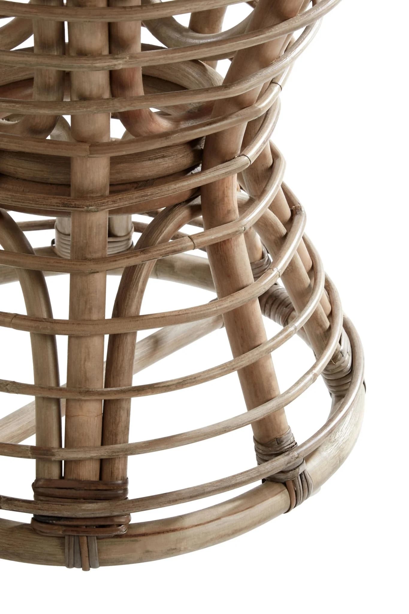 Maka Grey Natural Rattan Stool - Seating, photo 5 of 6