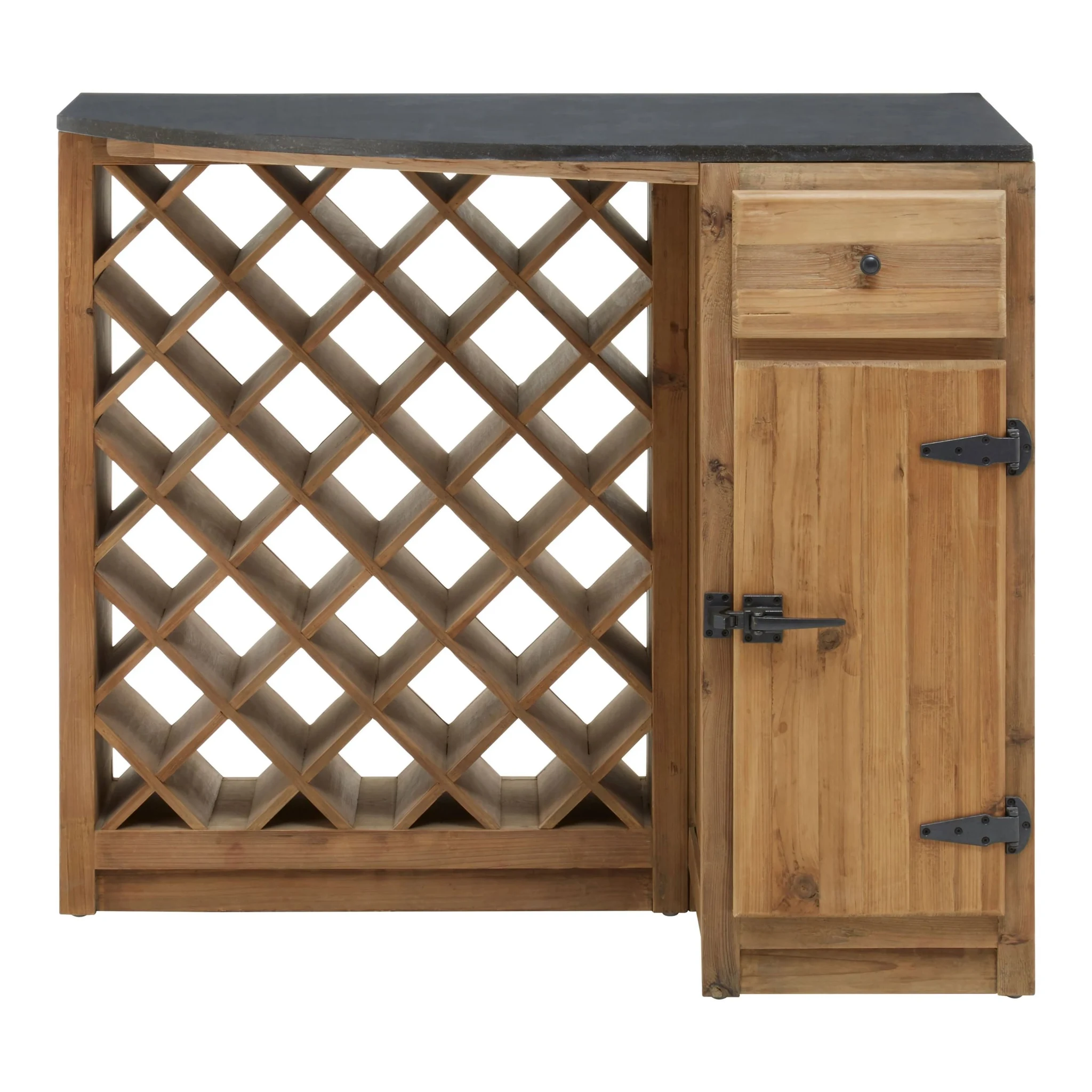 Toba Recycled Pine Wood Bar Cabinet - Furniture, photo 7 of 8