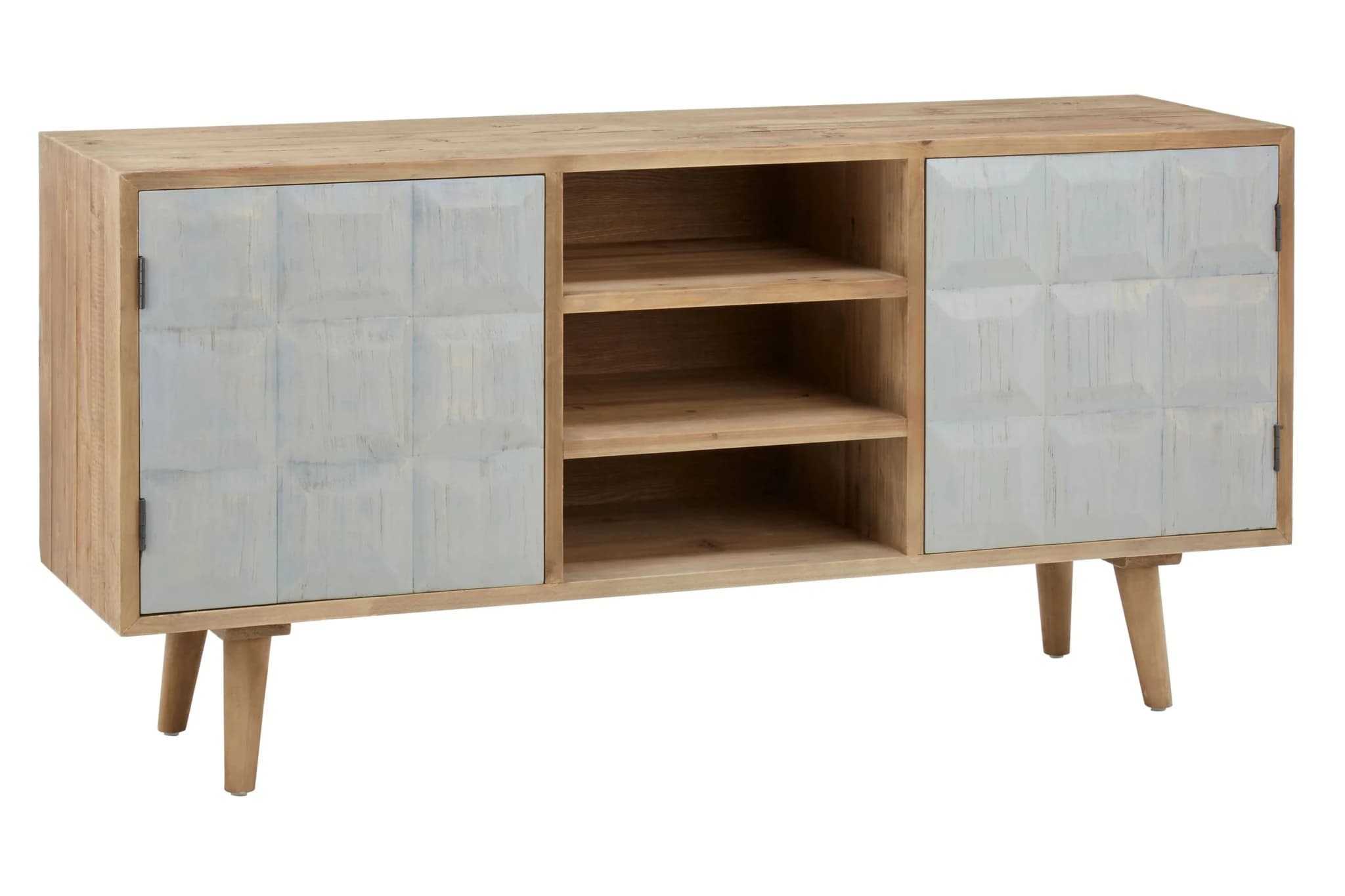 Papua White Wash Wooden Sideboard - Bookcases & shelving, photo 5 of 8