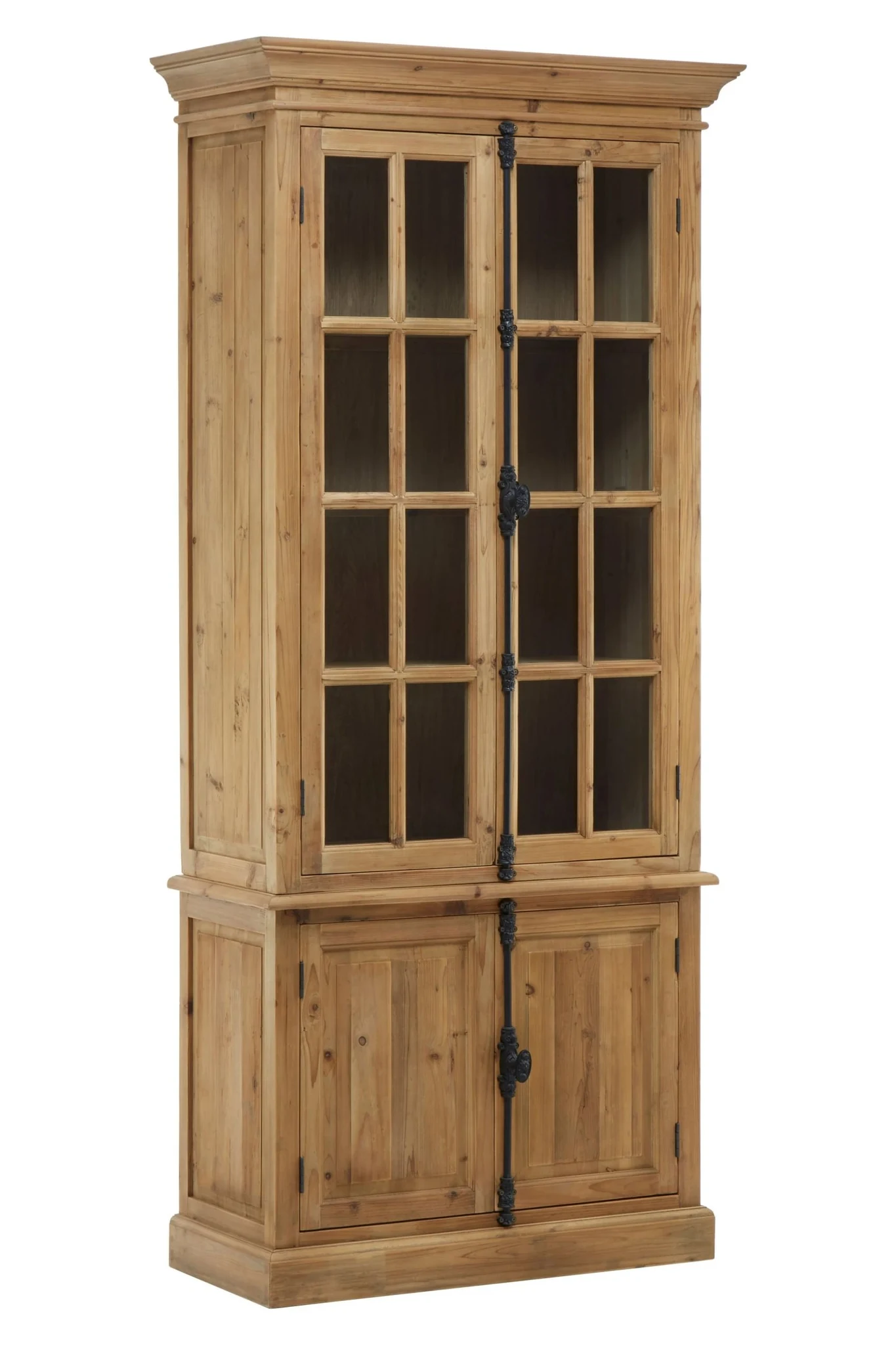 Banten Pine Wood Four Door Tall Cabinet - Bookcases & shelving, photo 4 of 4