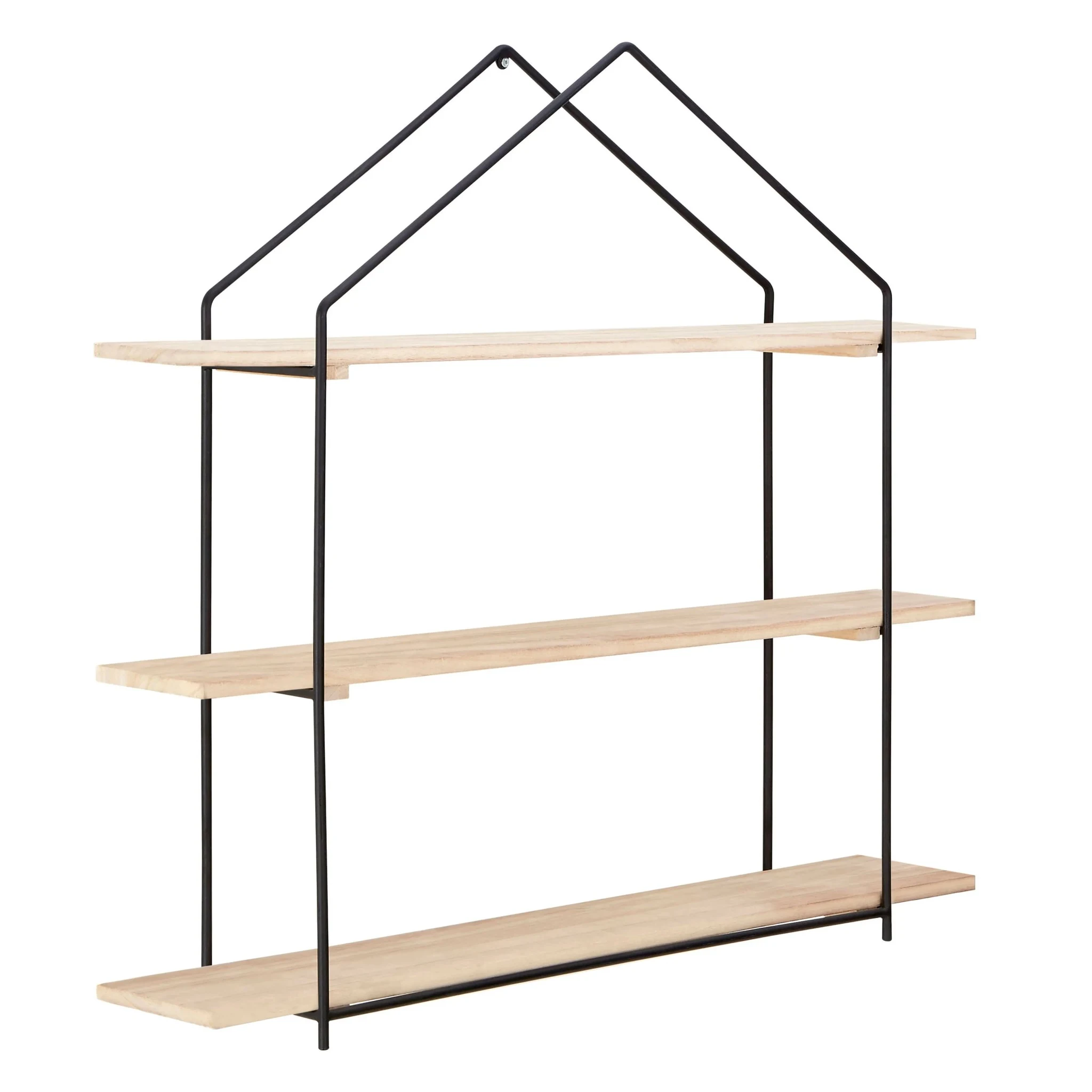 Brixton 3 Tier Wooden Wall Shelves - Bookcases & shelving, photo 3 of 5