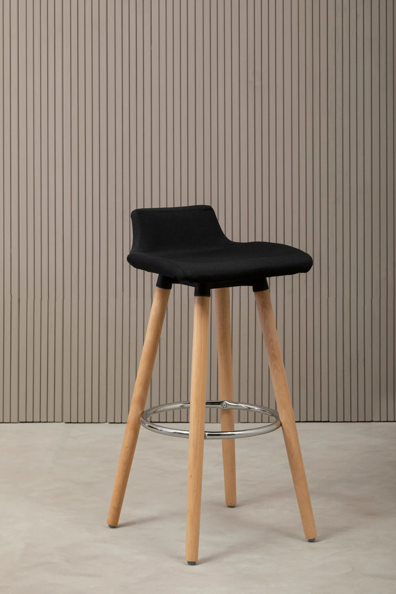 Stockholm Black Leather Effect Quilted Bar Stool - Seating, photo 4 of 8