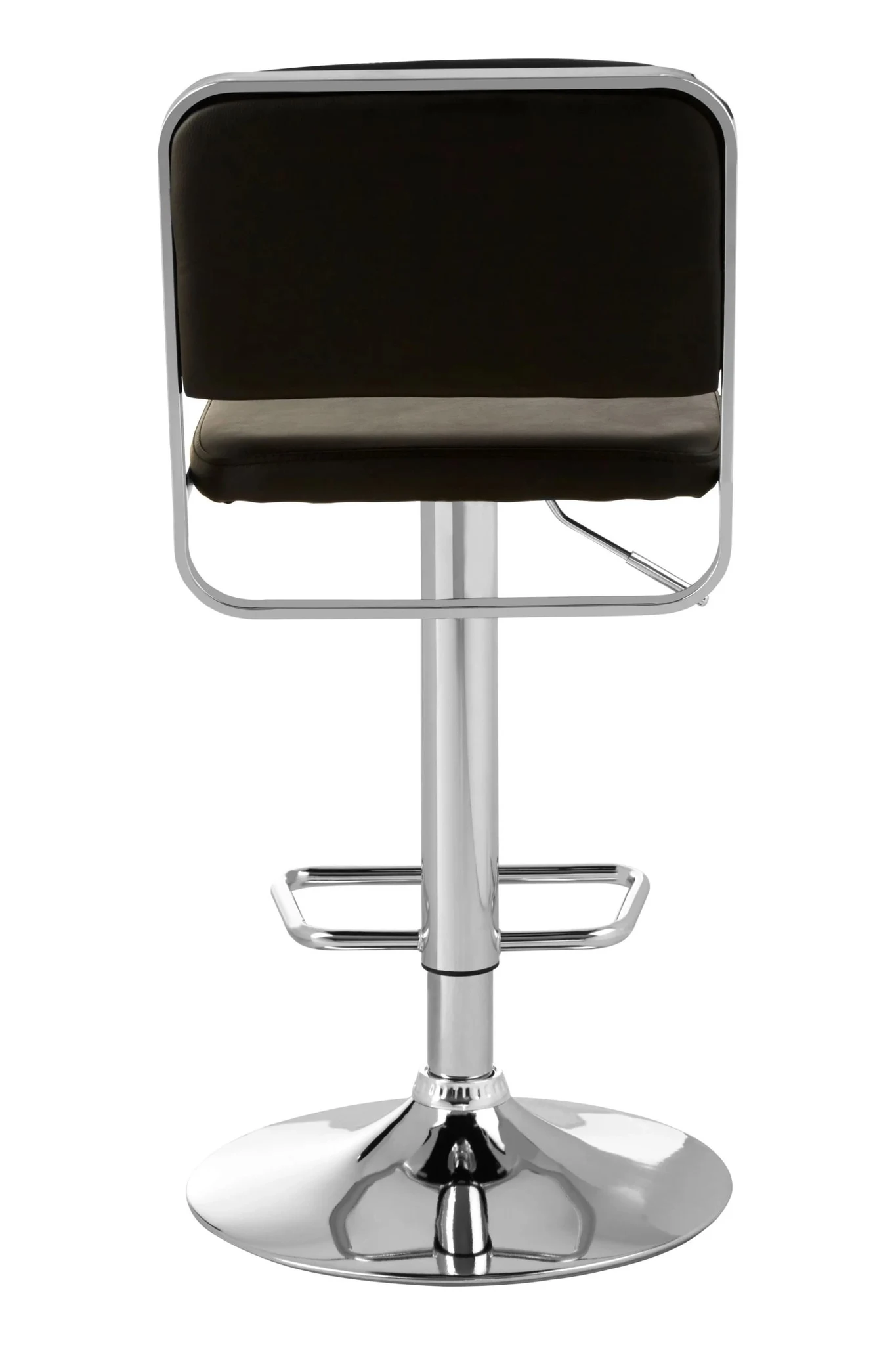 Stockholm Black Seat And Chrome Base Bar Stool - Seating, photo 2 of 6