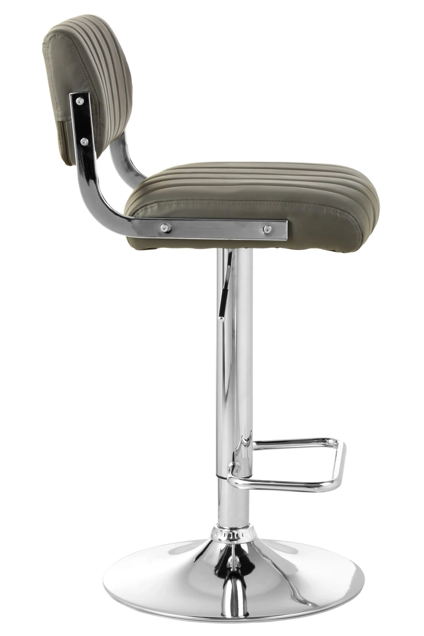 Stockholm Grey Channel Design Seat Bar Stool - Seating, photo 3 of 6