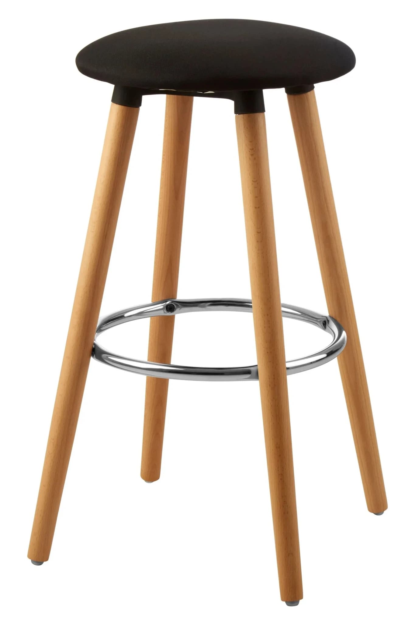 Stockholm Black Round Bar Stool - Seating, photo 3 of 4